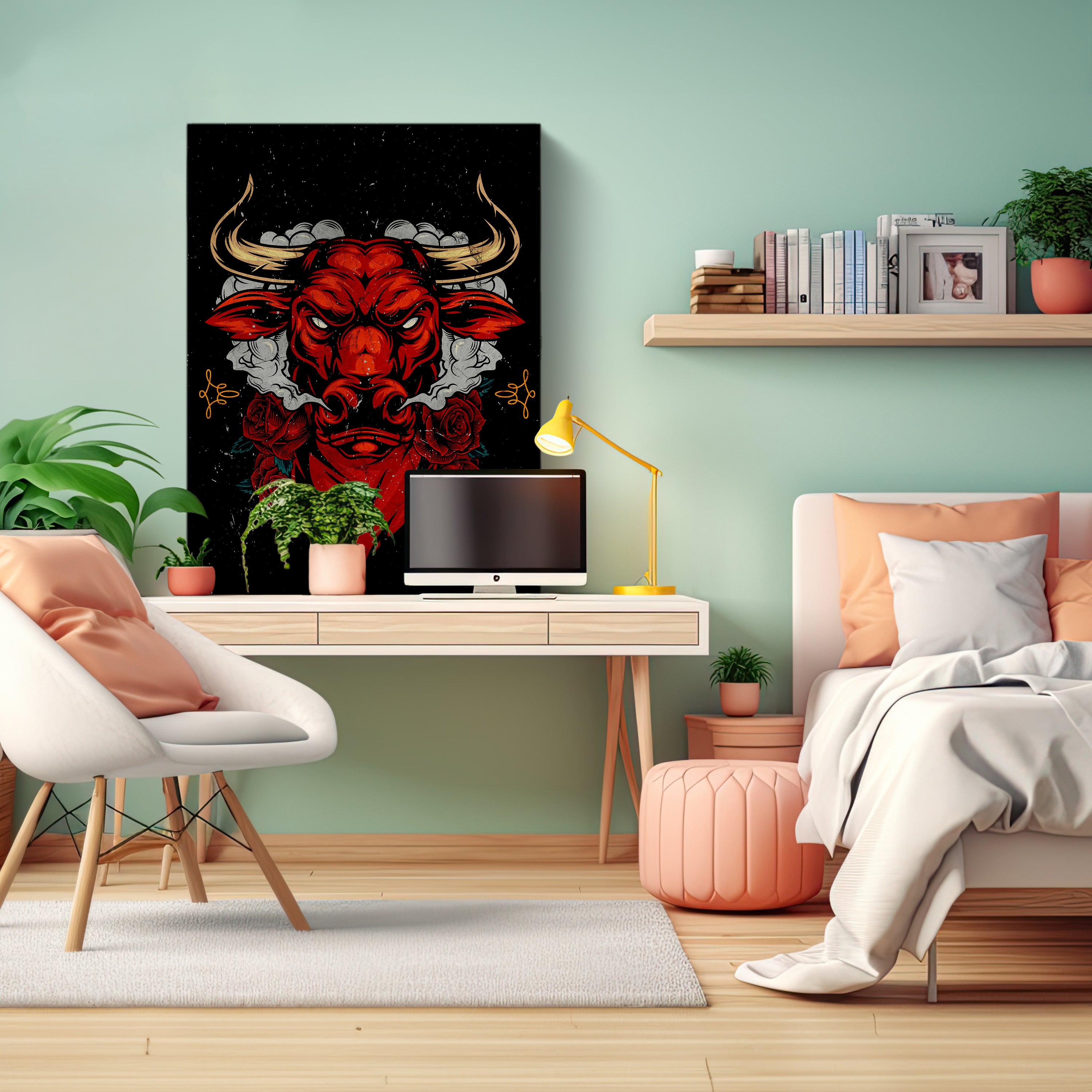 Leinwandbild Digital Art, Stier, Hochformat M0757 kaufen - Bild 3 Leinwandbild Digital Art, Stier, Hochformat M0757 kaufen - Bild 3