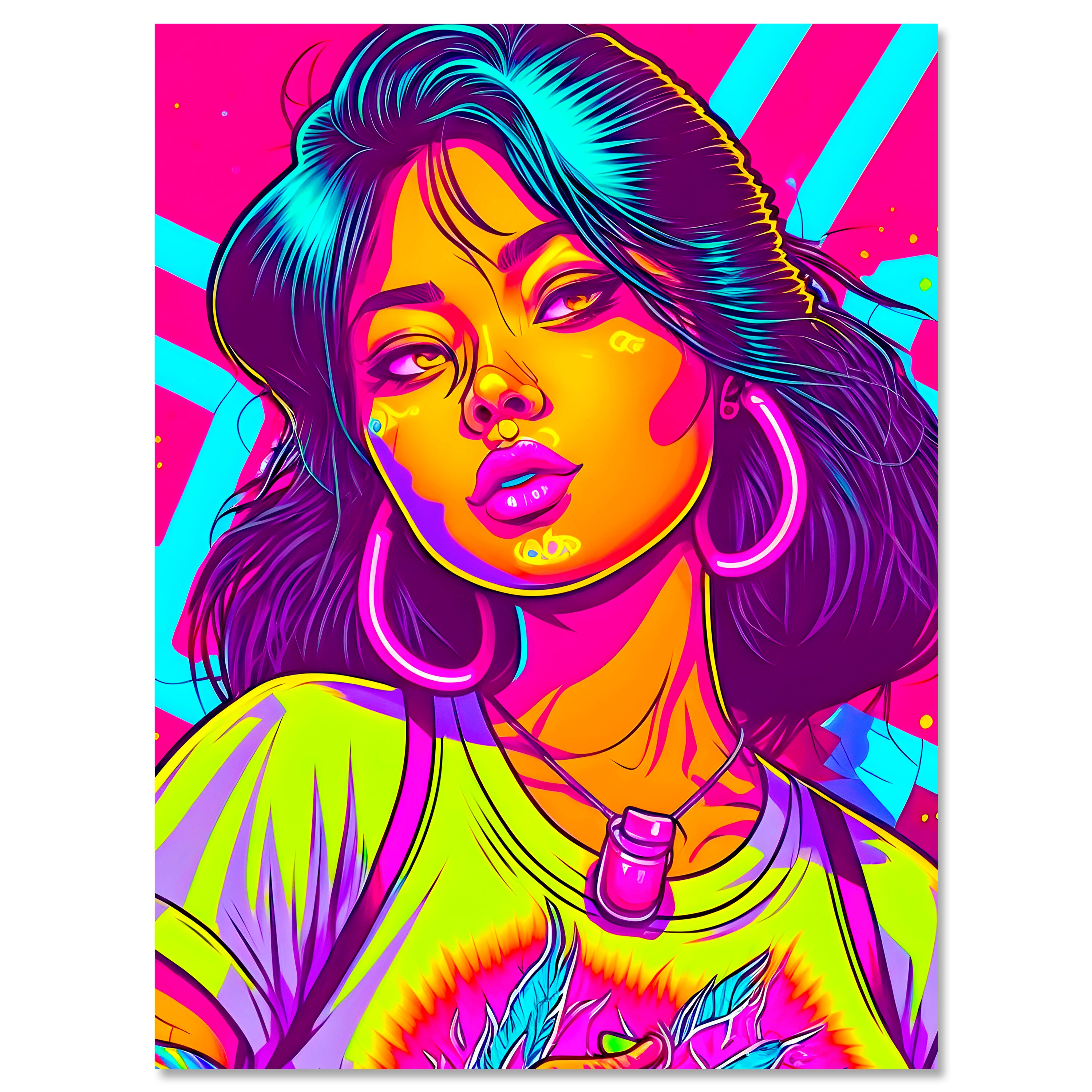 Leinwandbild Pop Art Stil, Asiatin, Hochformat M0760 kaufen - Bild 1 Leinwandbild Pop Art Stil, Asiatin, Hochformat M0760 kaufen - Bild 1