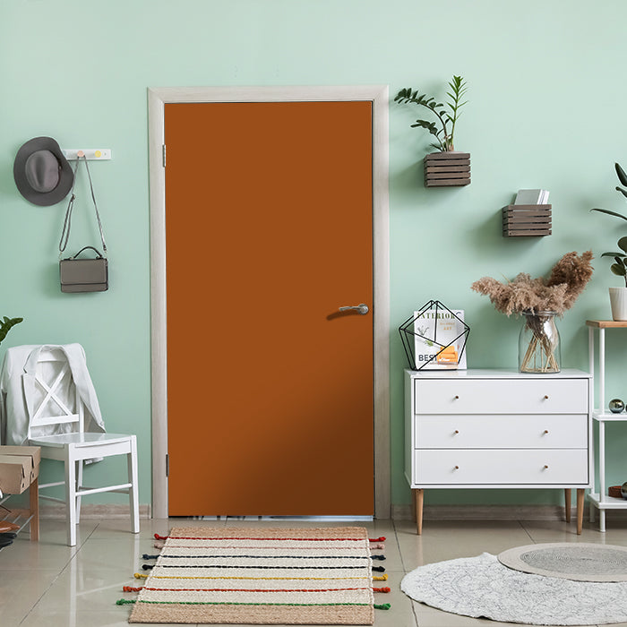 Türtapete einfarbig Hasselnuss M0762 - Bild 1 Türtapete einfarbig Hasselnuss M0762 - Bild 1