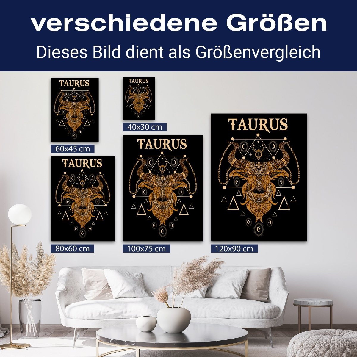 Leinwandbild Astrologie, Sternzeichen Stier, Hochformat M0765 kaufen - Bild 8 Leinwandbild Astrologie, Sternzeichen Stier, Hochformat M0765 kaufen - Bild 8