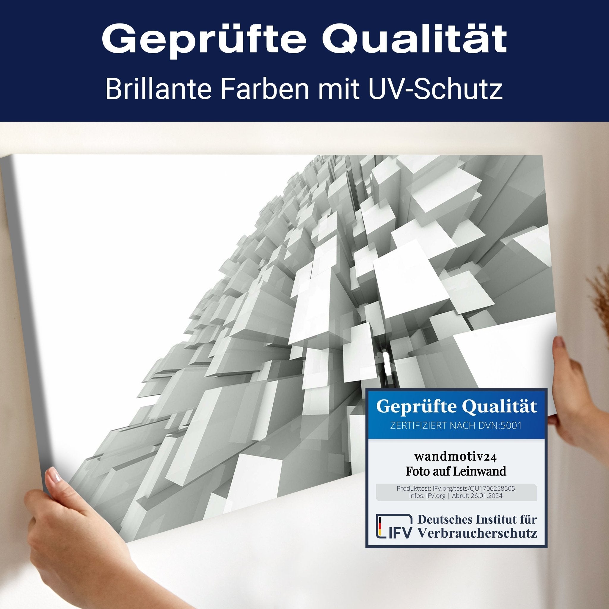 Leinwandbild 3D-Hintergrund mit quadratischen Strukturen M0766 kaufen - Bild 4 Leinwandbild 3D-Hintergrund mit quadratischen Strukturen M0766 kaufen - Bild 4