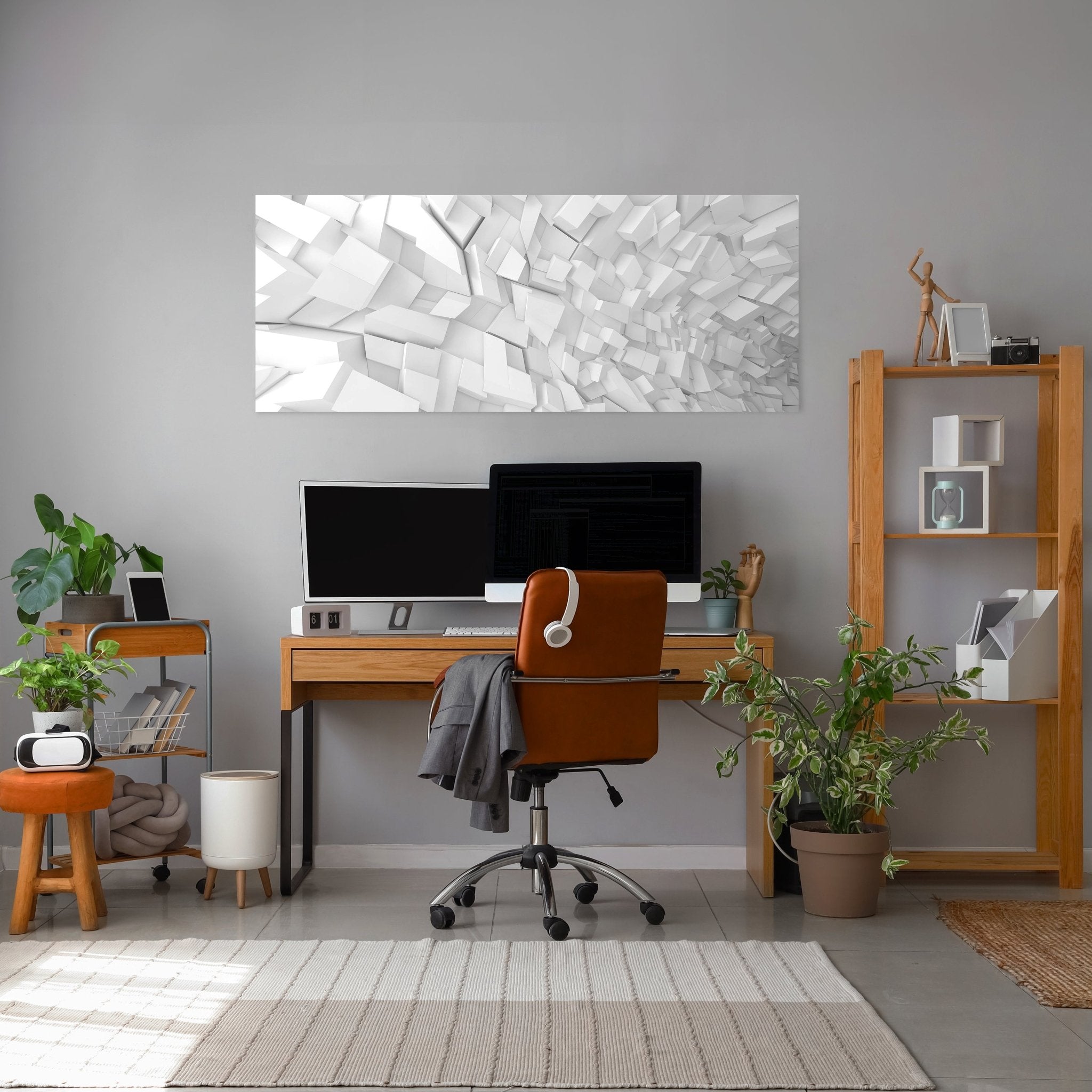 Leinwandbild Innenmuster mit chaotischen Blöcken M0767 kaufen - Bild 3 Leinwandbild Innenmuster mit chaotischen Blöcken M0767 kaufen - Bild 3