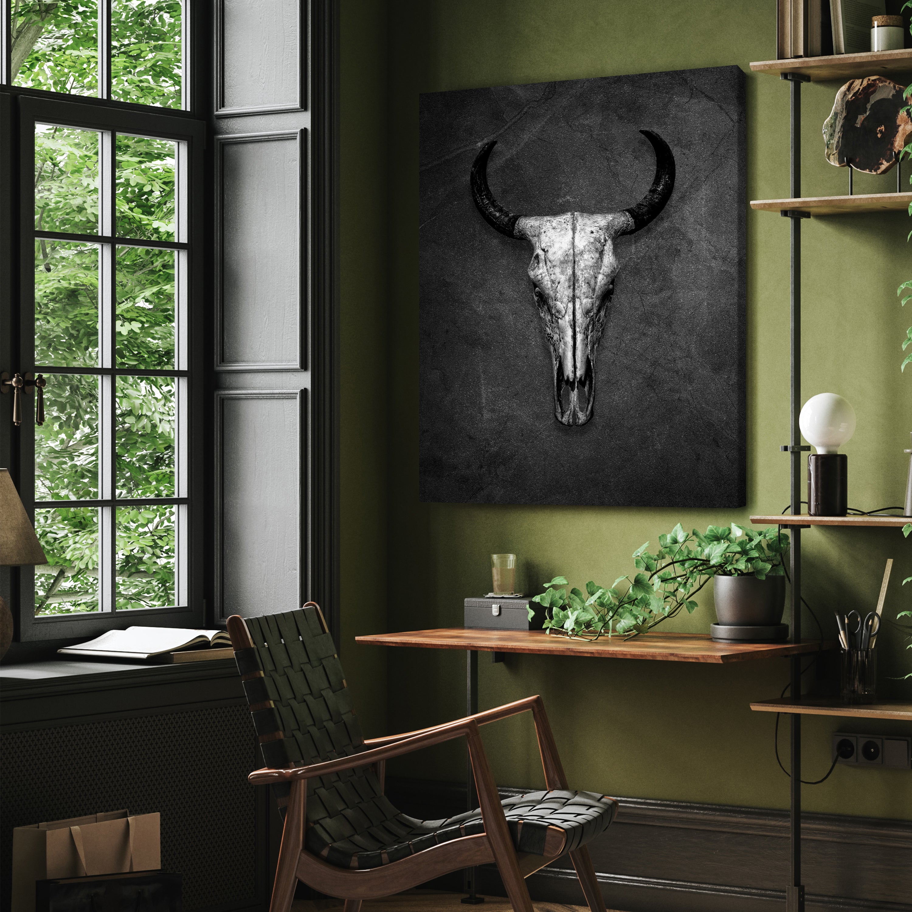 Leinwandbild Totenkopf, Schädel, Bulle, Hochformat M0768 kaufen - Bild 3 Leinwandbild Totenkopf, Schädel, Bulle, Hochformat M0768 kaufen - Bild 3