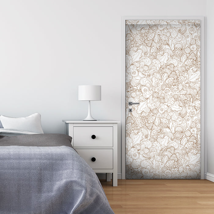 Türtapete Floral abstrakten Hintergrund M0775 - Bild 1 Türtapete Floral abstrakten Hintergrund M0775 - Bild 1