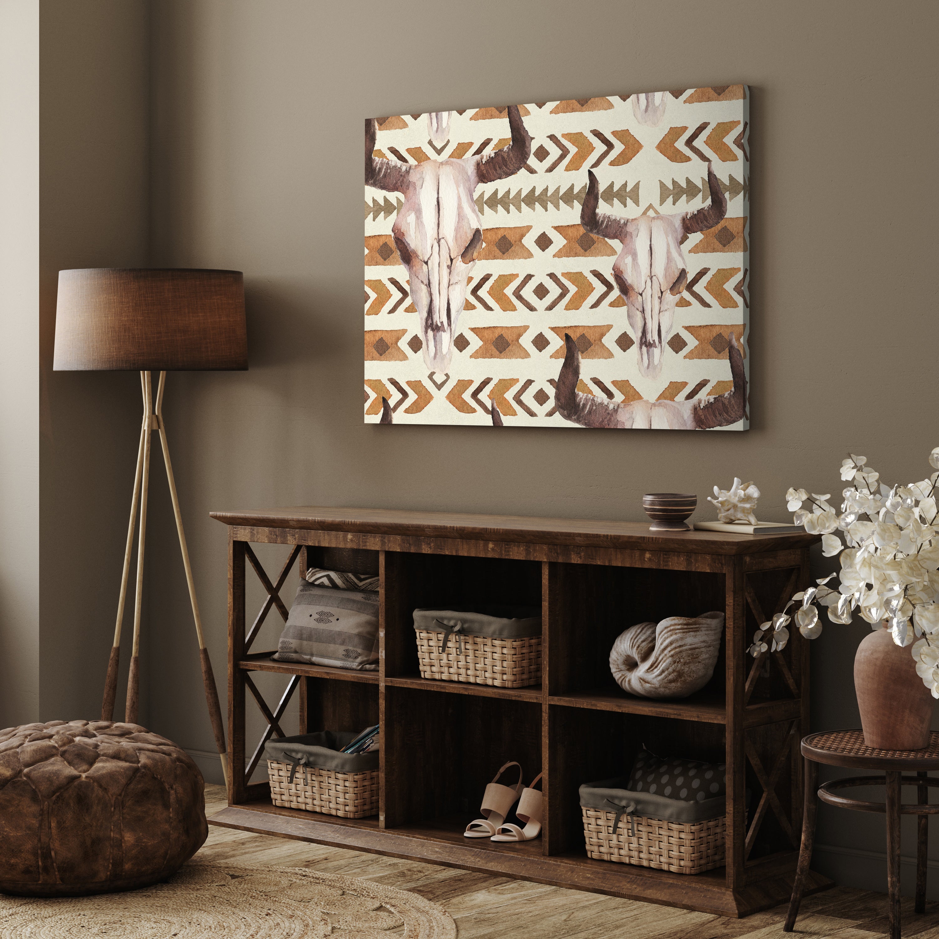 Leinwandbild Totenkopf, Schädel, Bulle, Querformat M0777 kaufen - Bild 3 Leinwandbild Totenkopf, Schädel, Bulle, Querformat M0777 kaufen - Bild 3