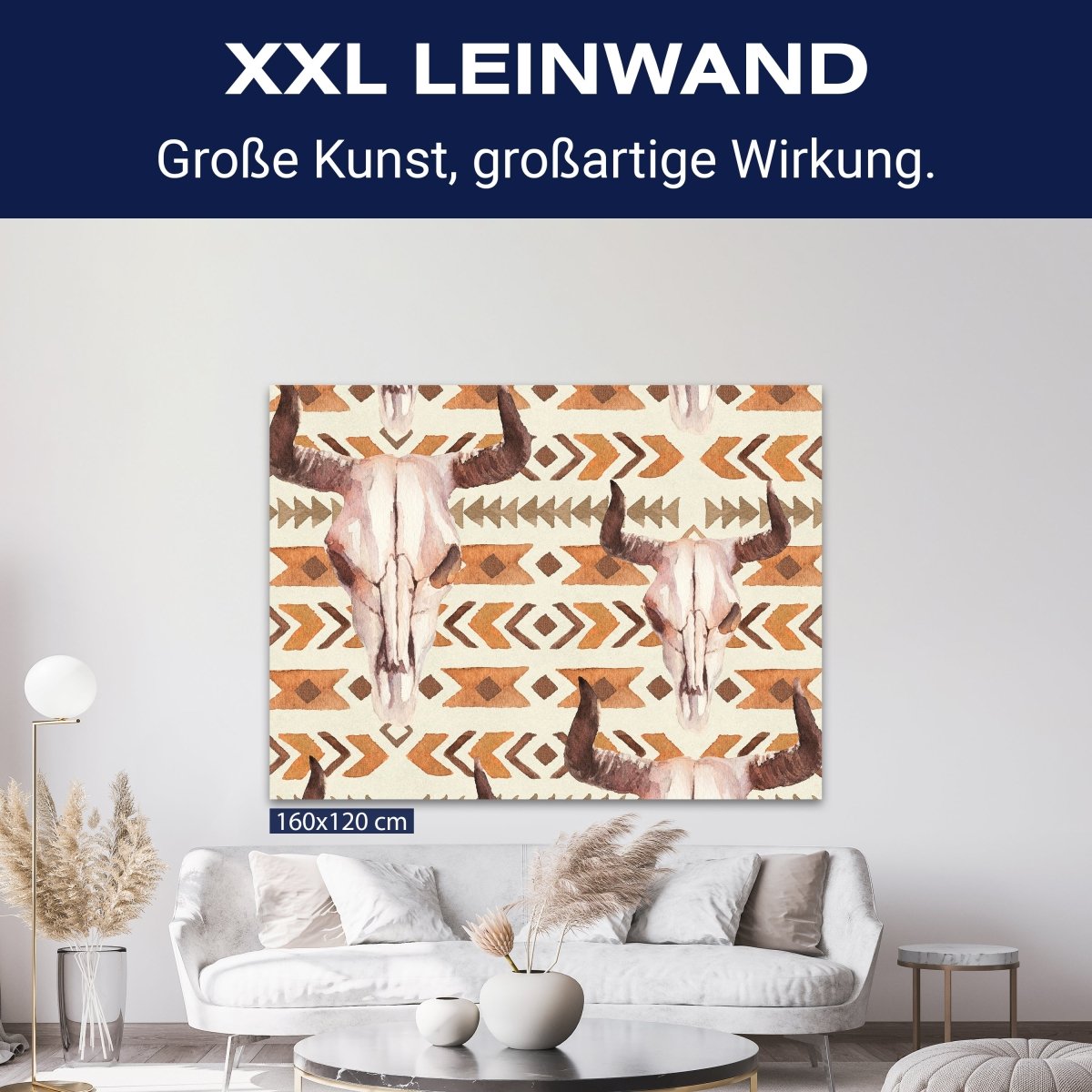 Leinwandbild Totenkopf, Schädel, Bulle, Querformat M0777 kaufen - Bild 9 Leinwandbild Totenkopf, Schädel, Bulle, Querformat M0777 kaufen - Bild 9