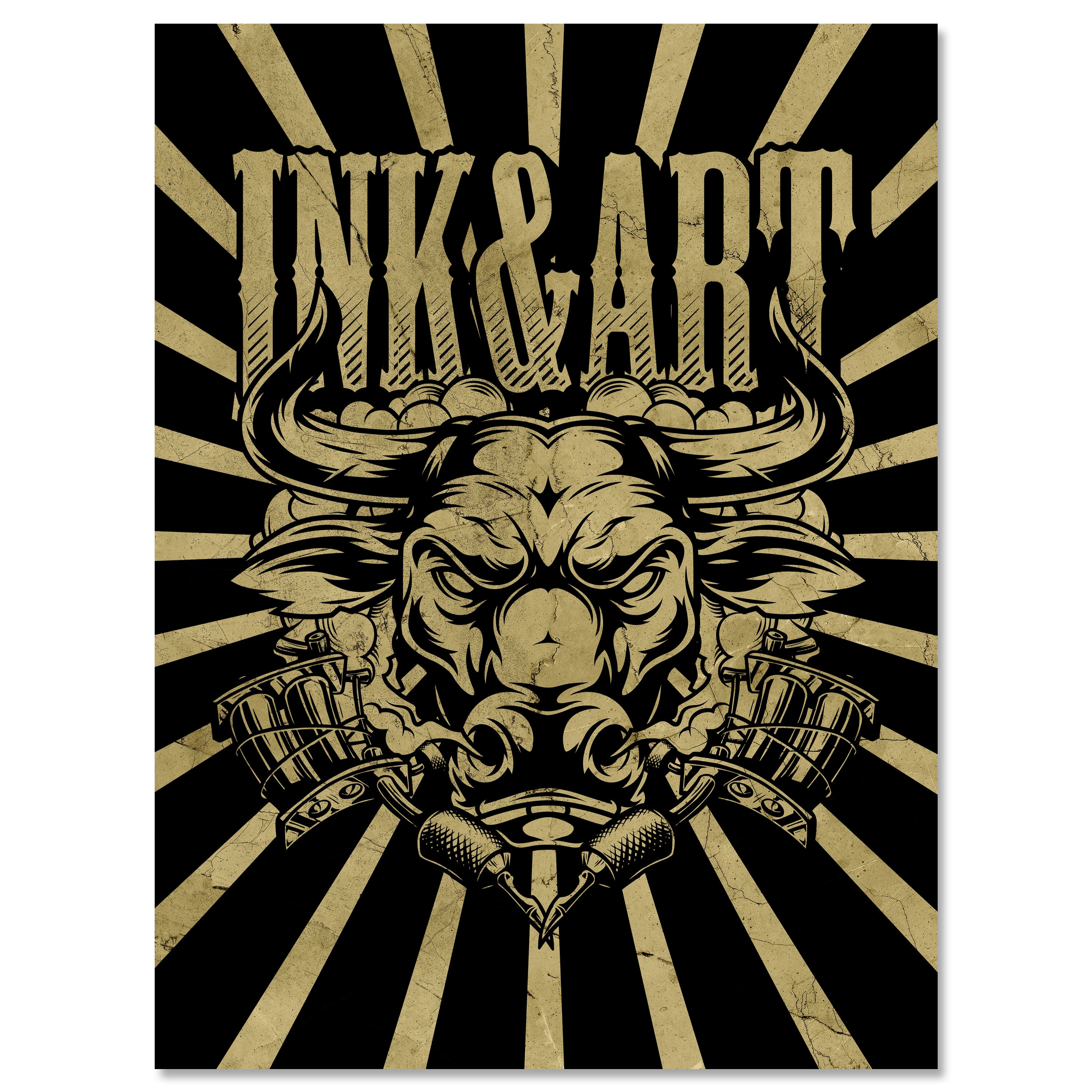 Leinwandbild Stier, Tattoomaschine, Hochformat M0781 kaufen - Bild 1 Leinwandbild Stier, Tattoomaschine, Hochformat M0781 kaufen - Bild 1