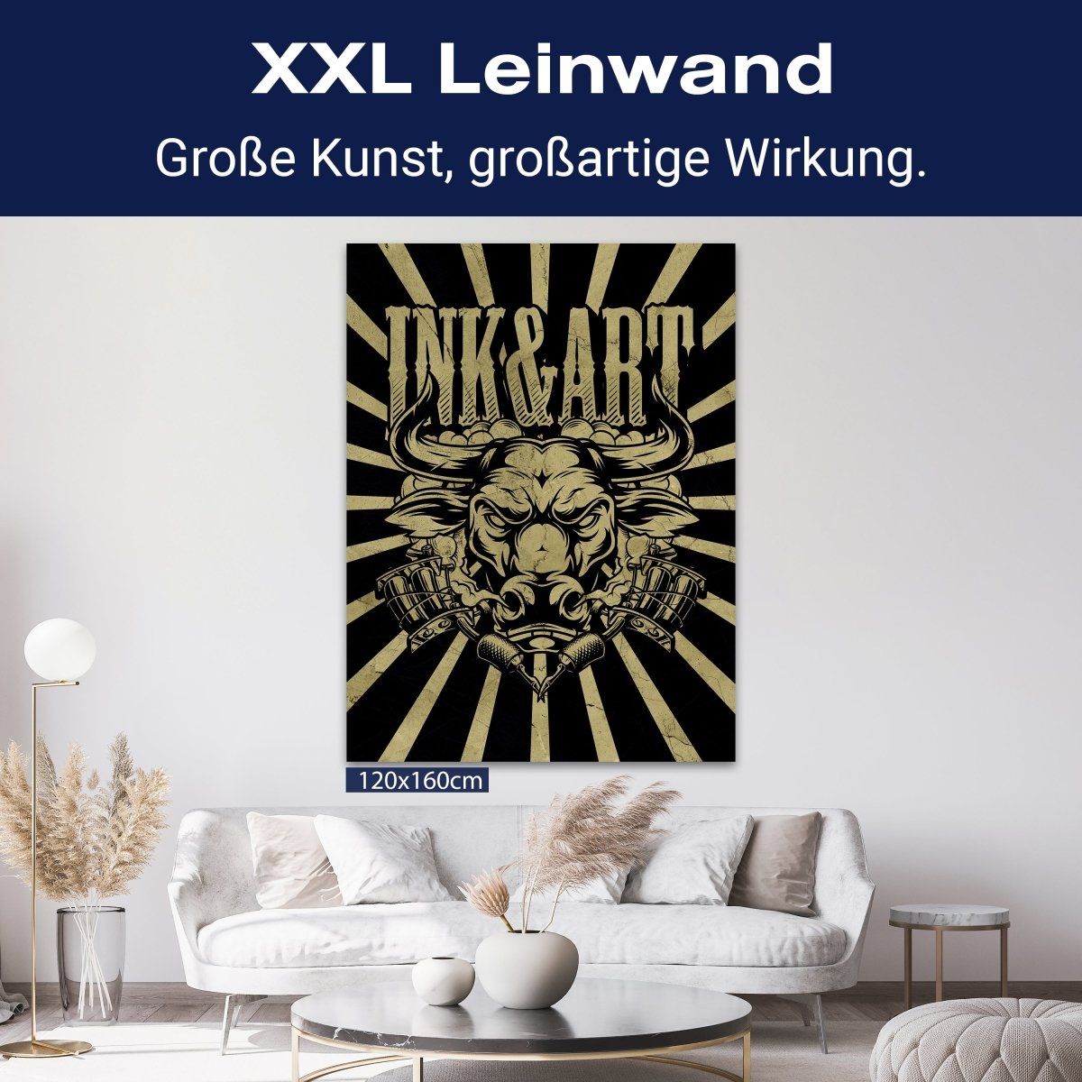 Leinwandbild Stier, Tattoomaschine, Hochformat M0781 kaufen - Bild 9 Leinwandbild Stier, Tattoomaschine, Hochformat M0781 kaufen - Bild 9