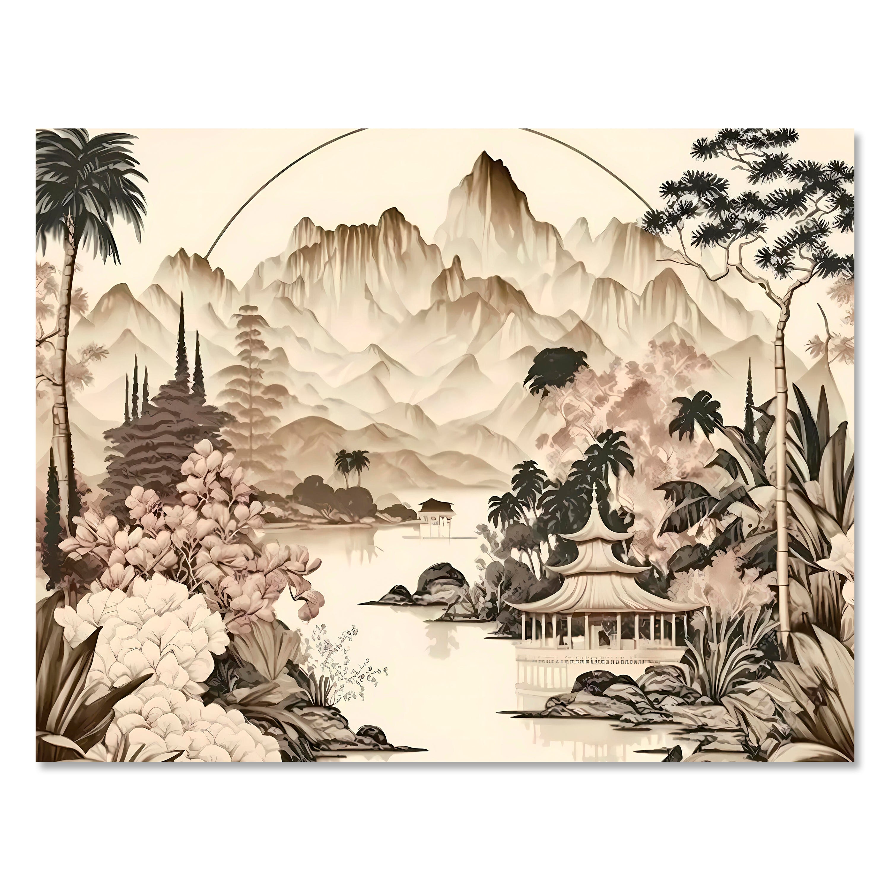 Leinwandbild Chinesische Landschaft, Querformat M0782 kaufen - Bild 1 Leinwandbild Chinesische Landschaft, Querformat M0782 kaufen - Bild 1