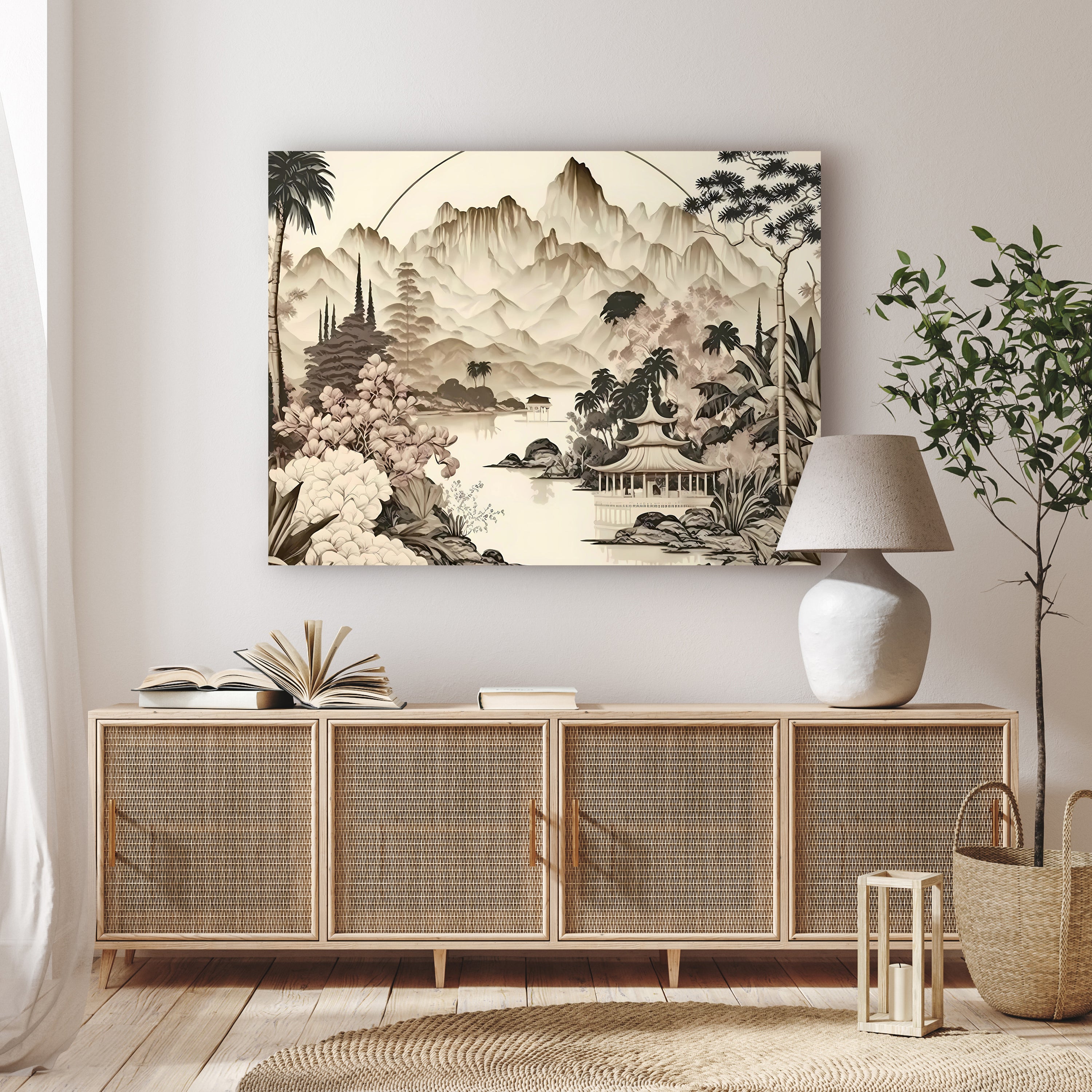 Leinwandbild Chinesische Landschaft, Querformat M0782 kaufen - Bild 2 Leinwandbild Chinesische Landschaft, Querformat M0782 kaufen - Bild 2