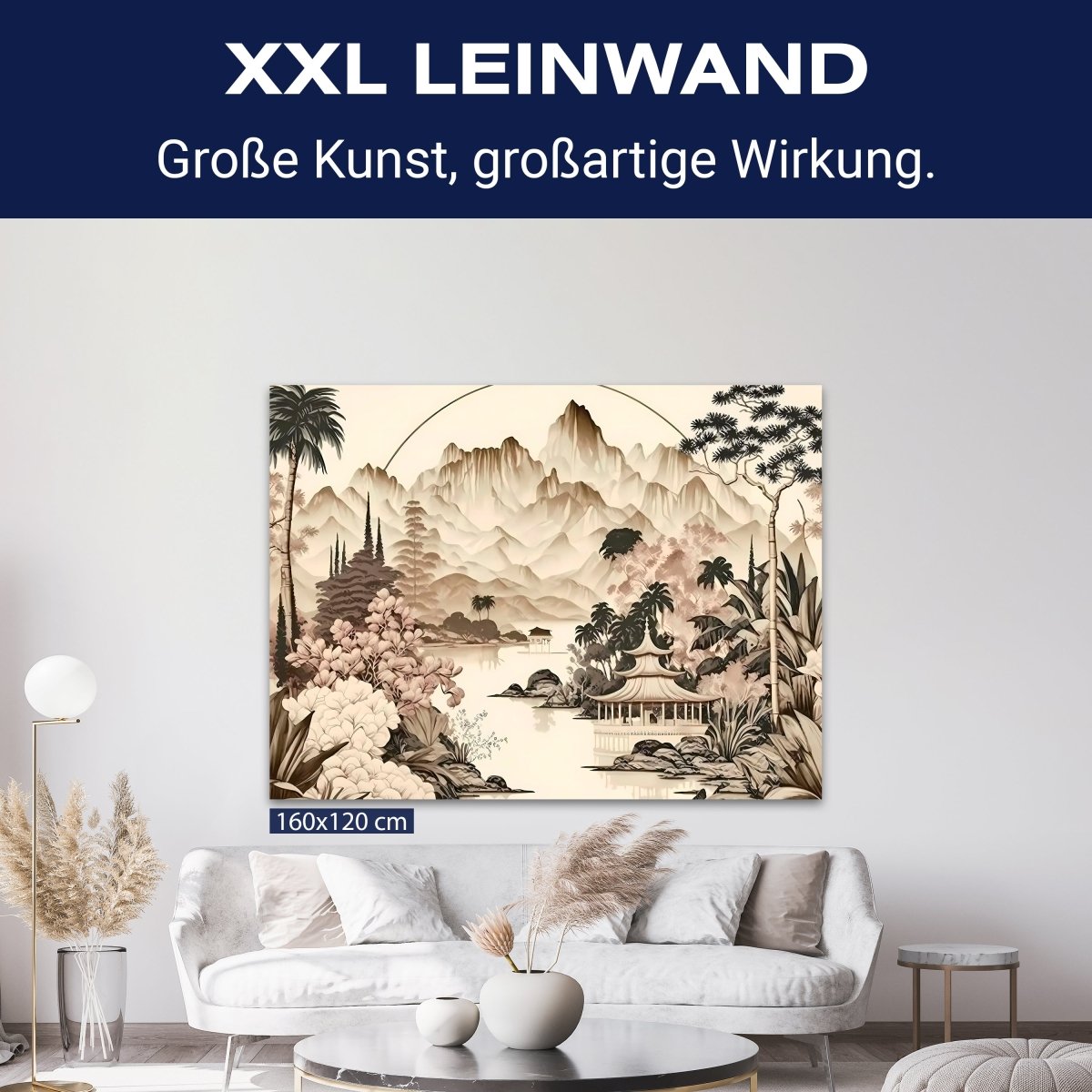 Leinwandbild Chinesische Landschaft, Querformat M0782 kaufen - Bild 9 Leinwandbild Chinesische Landschaft, Querformat M0782 kaufen - Bild 9