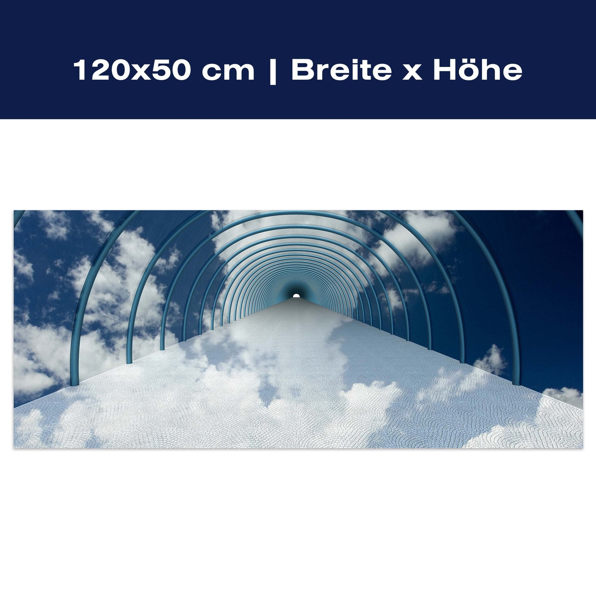 Leinwandbild Tunnel in Wolken M0784 Leinwandbild Tunnel in Wolken M0784