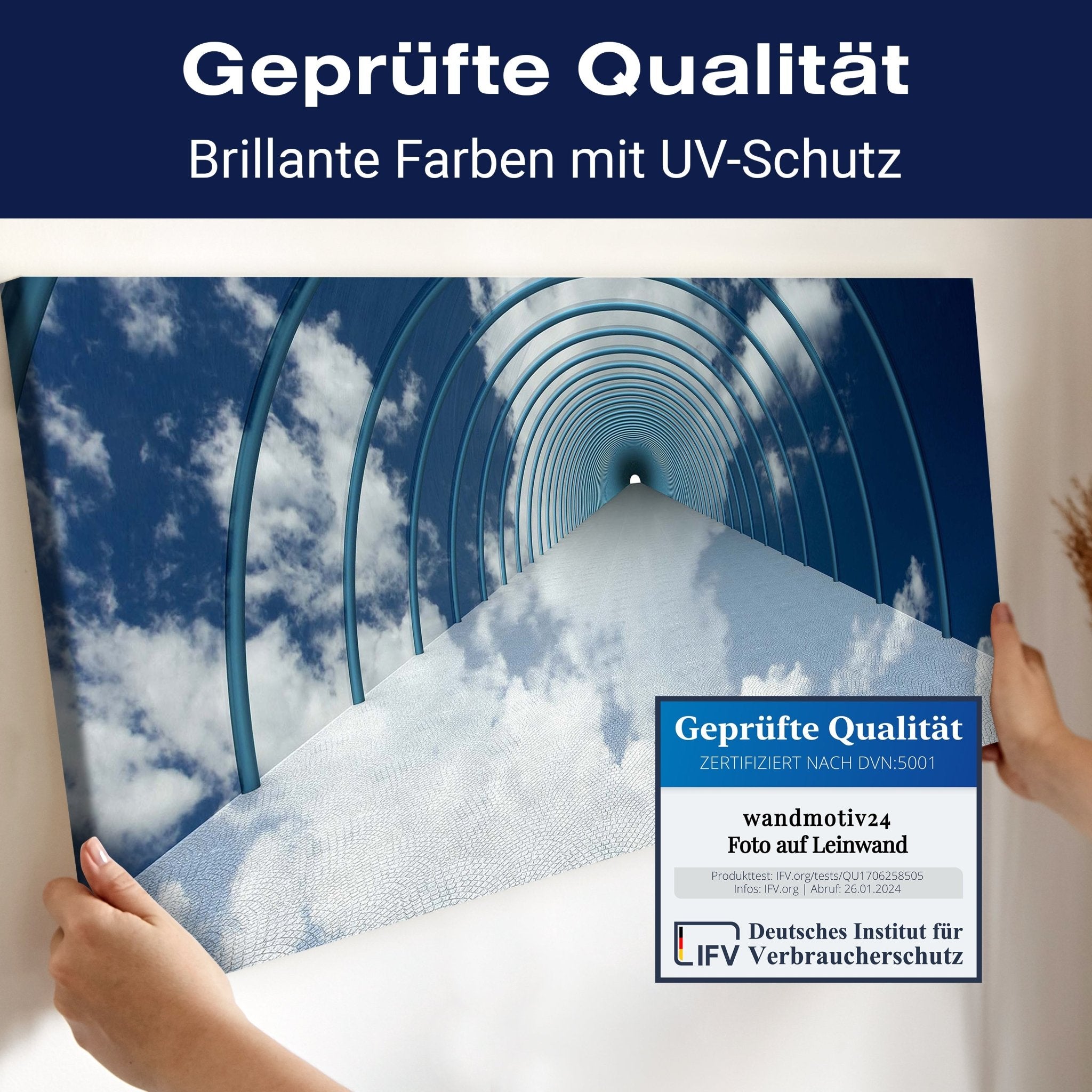 Leinwandbild Tunnel in Wolken M0784 kaufen - Bild 4 Leinwandbild Tunnel in Wolken M0784 kaufen - Bild 4