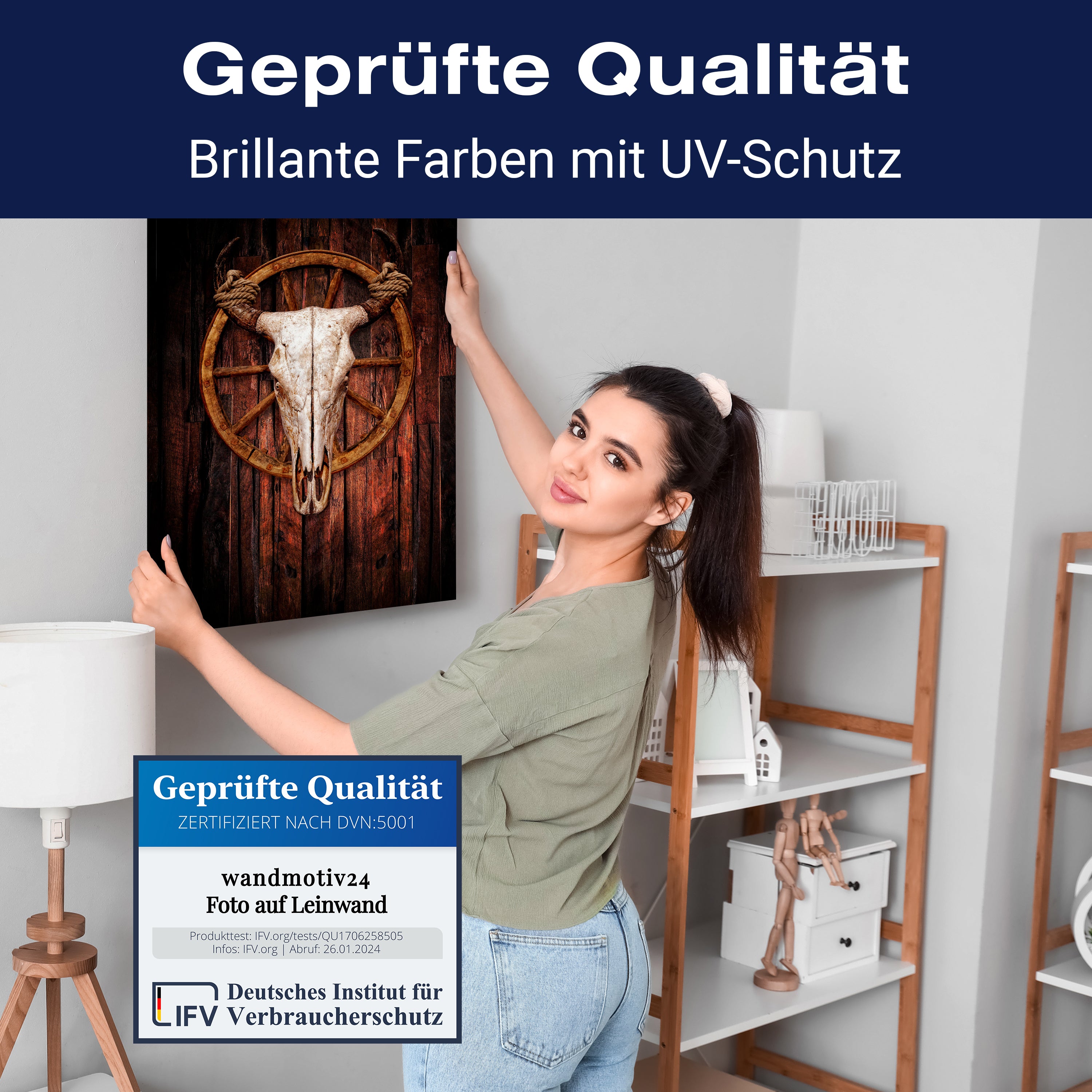 Leinwandbild Stier, Totenkopf, Hochformat M0786 kaufen - Bild 4 Leinwandbild Stier, Totenkopf, Hochformat M0786 kaufen - Bild 4