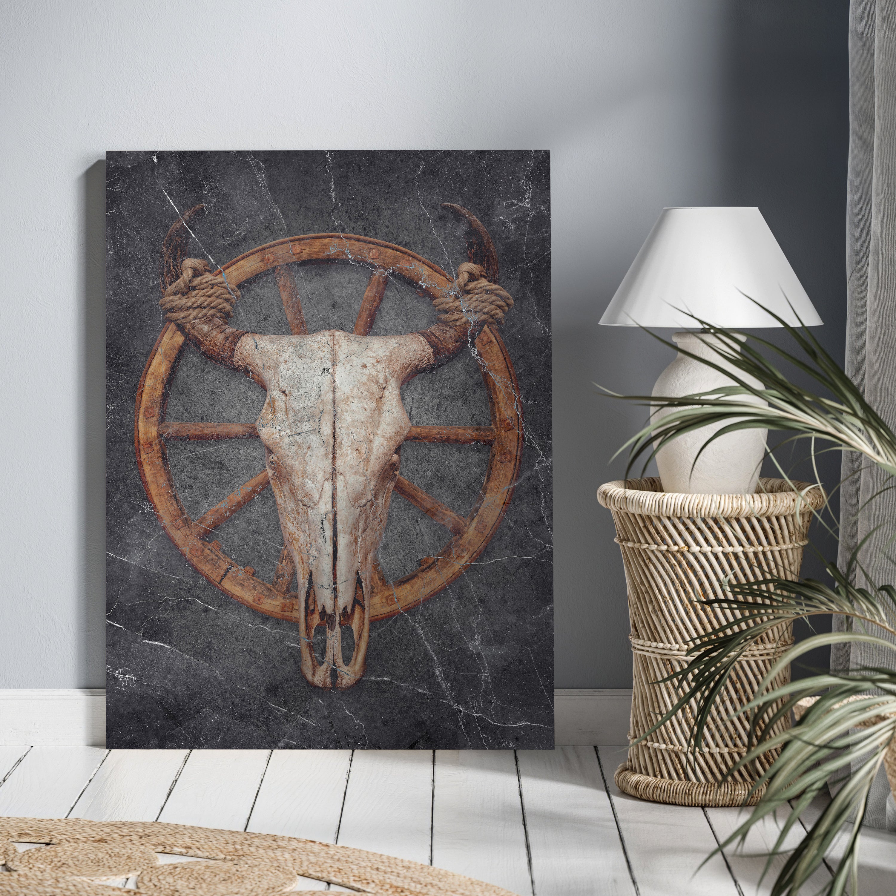 Leinwandbild Stier, Totenkopf, Hochformat M0787 kaufen - Bild 2 Leinwandbild Stier, Totenkopf, Hochformat M0787 kaufen - Bild 2