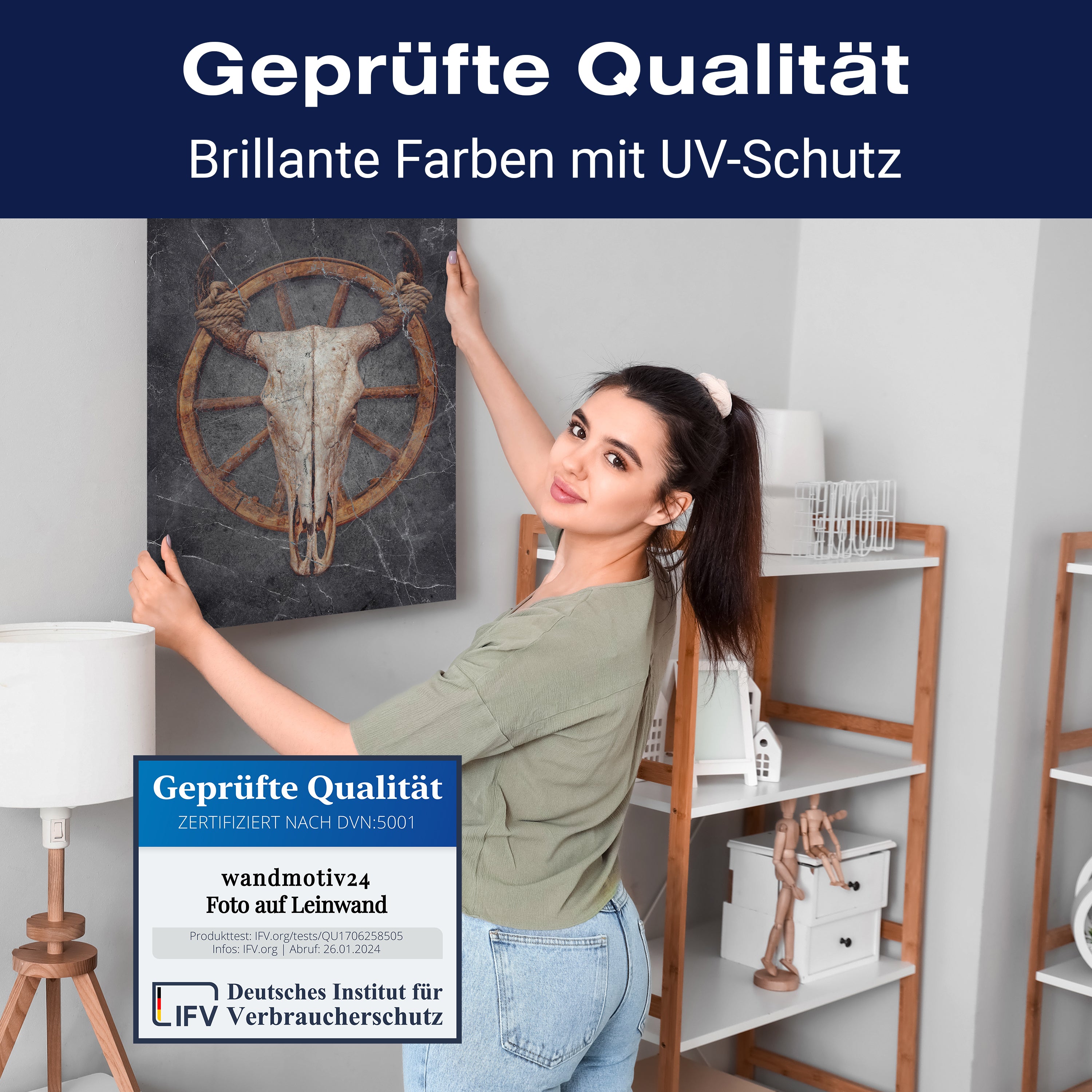 Leinwandbild Stier, Totenkopf, Hochformat M0787 kaufen - Bild 4 Leinwandbild Stier, Totenkopf, Hochformat M0787 kaufen - Bild 4