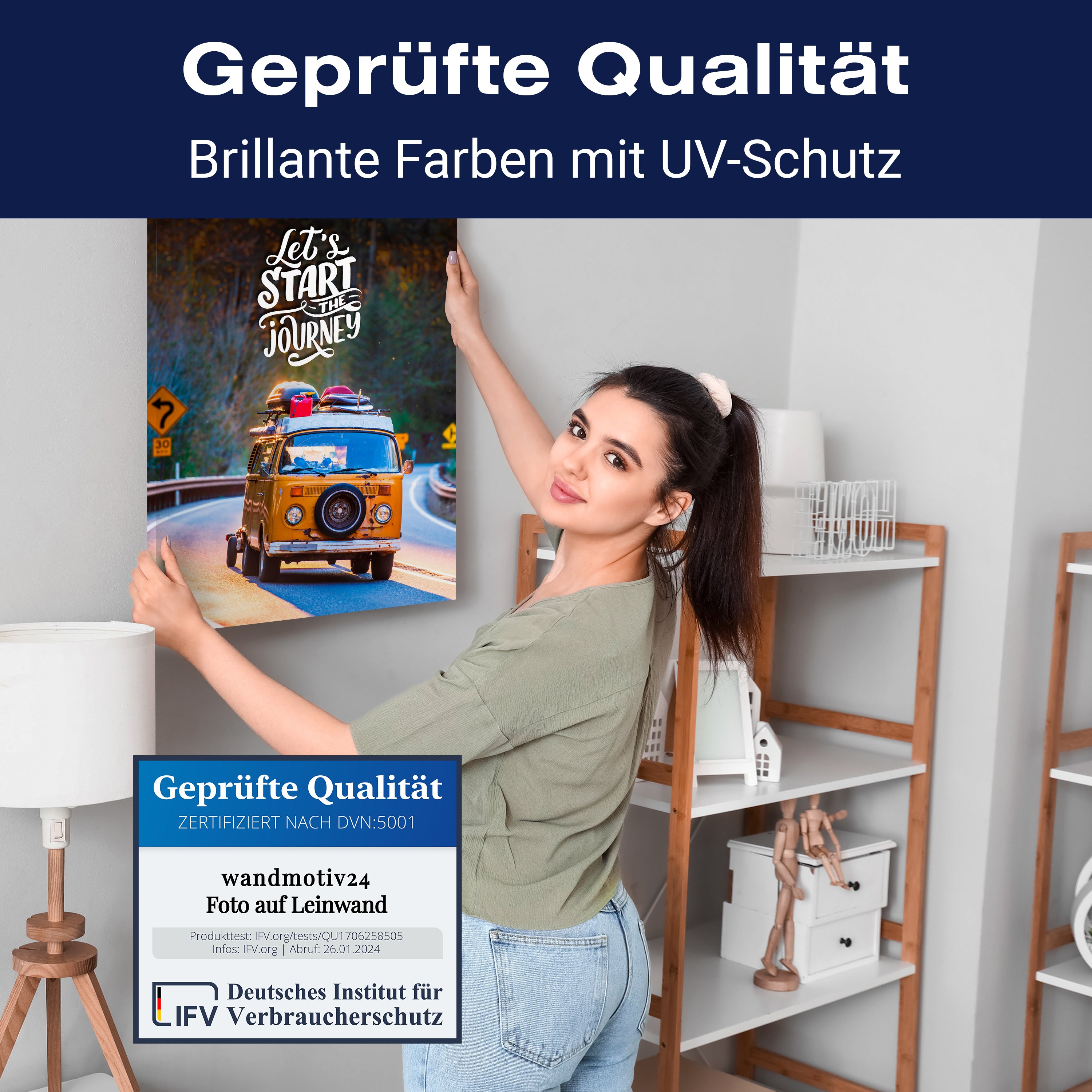 Leinwandbild Spruch Journey, Bus, Hochformat M0788 kaufen - Bild 4 Leinwandbild Spruch Journey, Bus, Hochformat M0788 kaufen - Bild 4