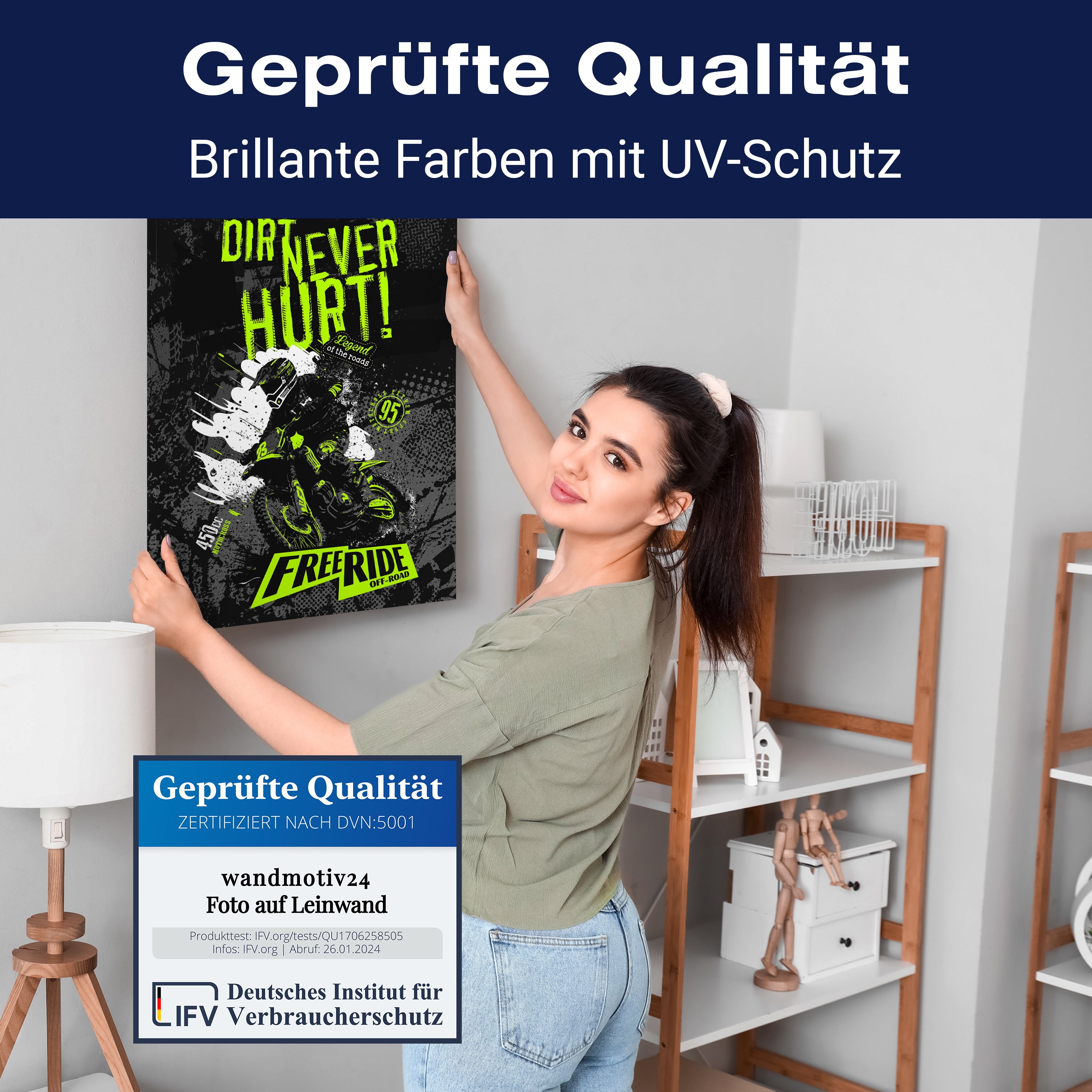 Leinwandbild Sport, Motocross, Motorrad, Spruch, Hochformat M0790 kaufen - Bild 4 Leinwandbild Sport, Motocross, Motorrad, Spruch, Hochformat M0790 kaufen - Bild 4