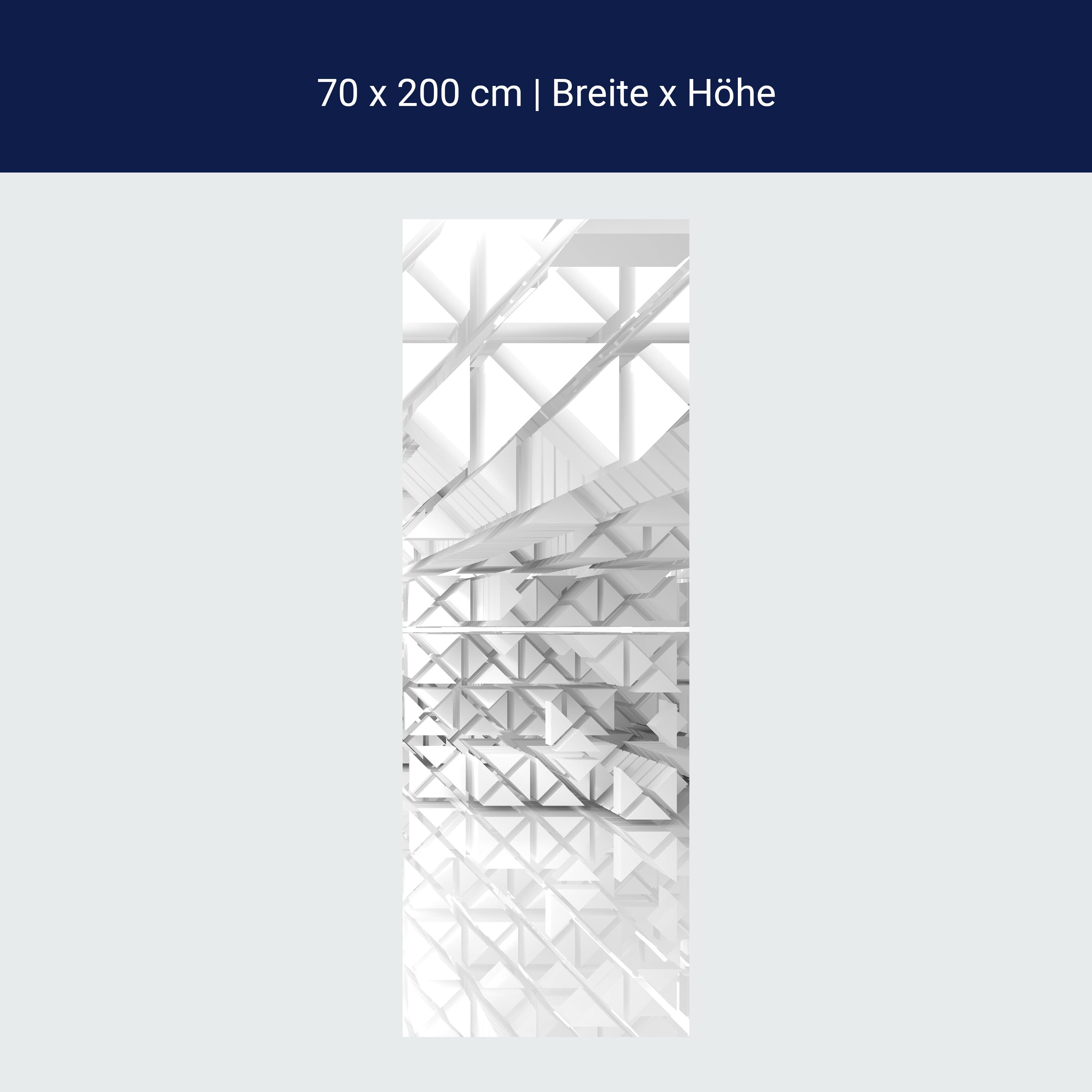 Türtapete Weiße Architektur Raumerweiterung M0790 Türtapete Weiße Architektur Raumerweiterung M0790