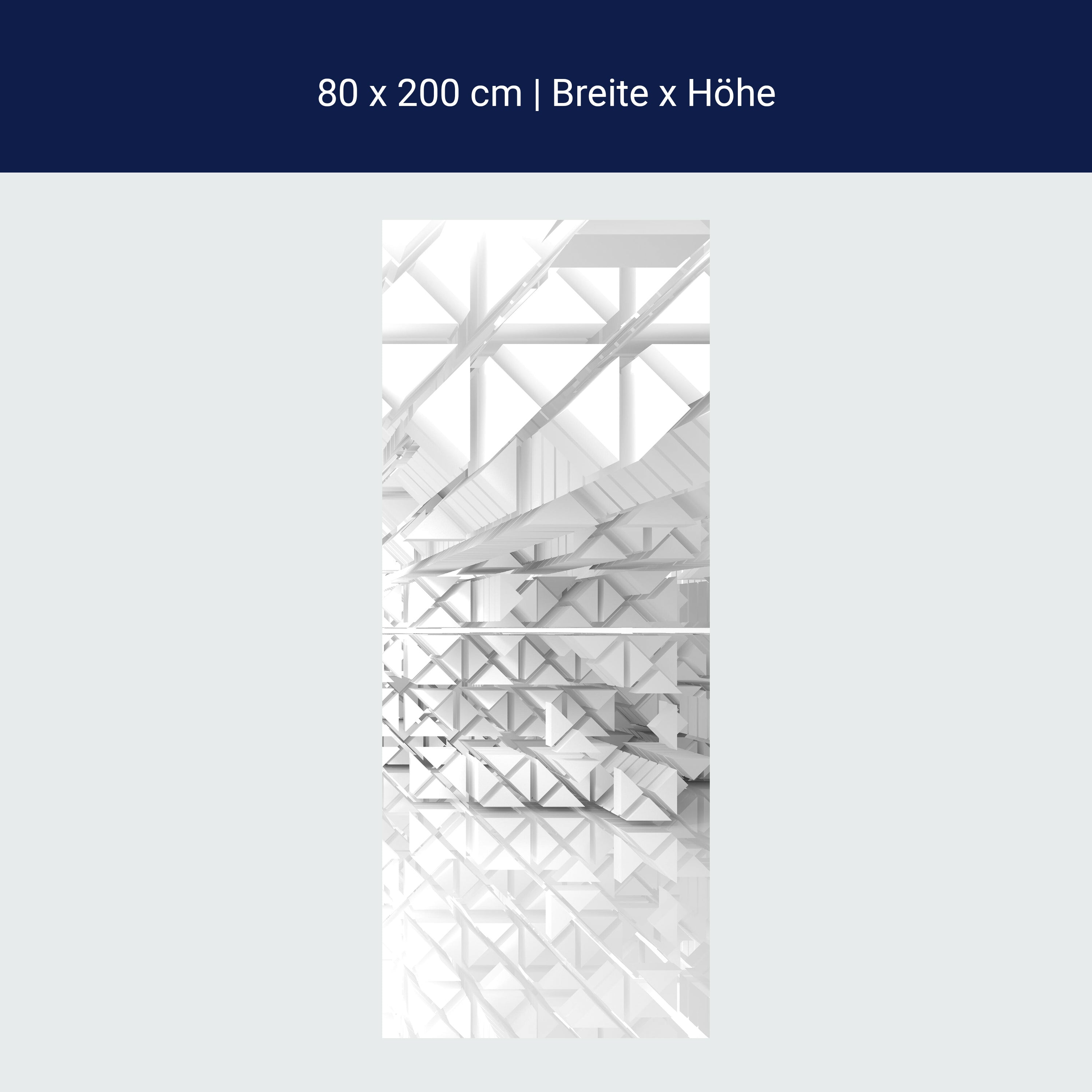 Türtapete Weiße Architektur Raumerweiterung M0790 Türtapete Weiße Architektur Raumerweiterung M0790