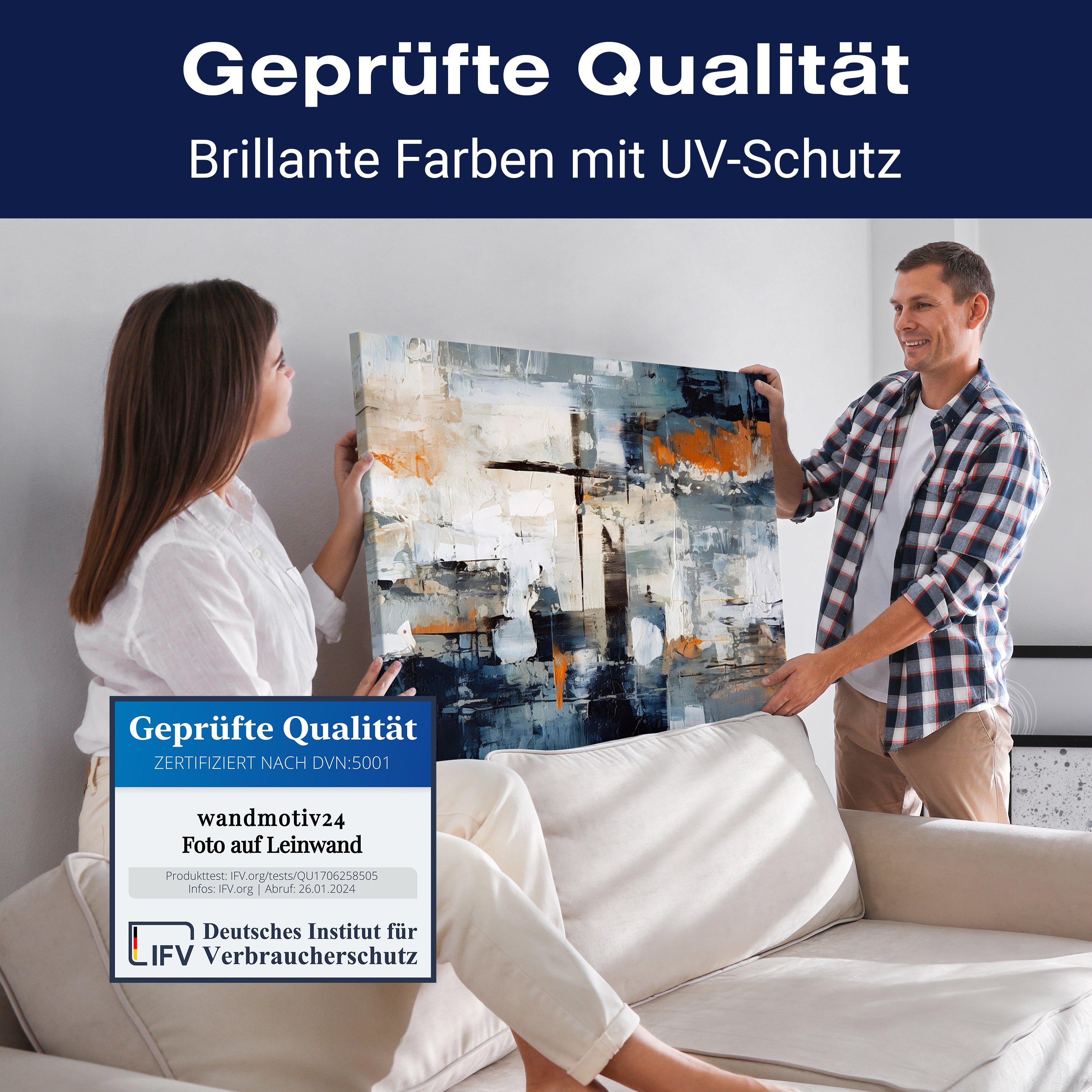 Leinwandbild Malerei, abstrakt, Querformat M0799 kaufen - Bild 4 Leinwandbild Malerei, abstrakt, Querformat M0799 kaufen - Bild 4