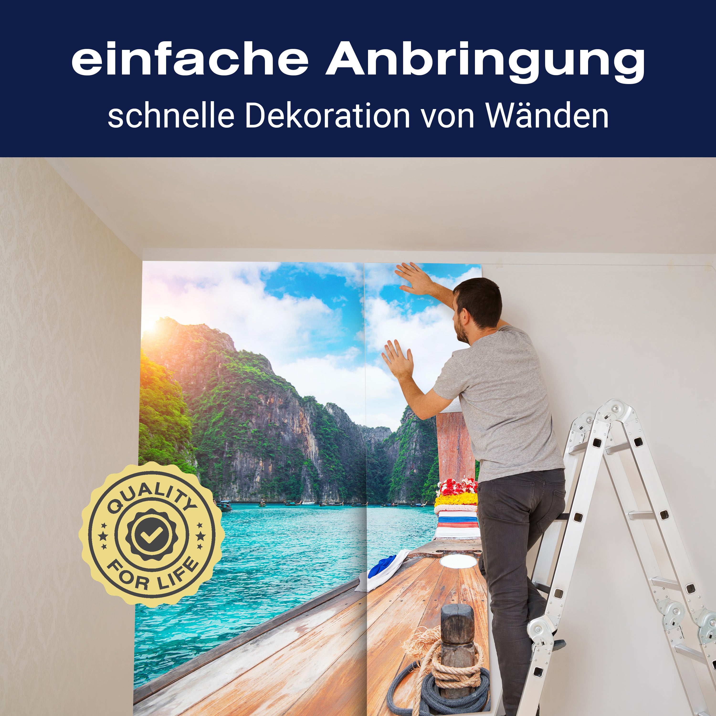 Fototapete Thailand Boot Meer M0799 - Bild 3 Fototapete Thailand Boot Meer M0799 - Bild 3