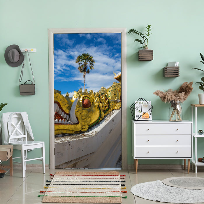 Türtapete Tempel in Luang Prabang M0802 - Bild 1 Türtapete Tempel in Luang Prabang M0802 - Bild 1