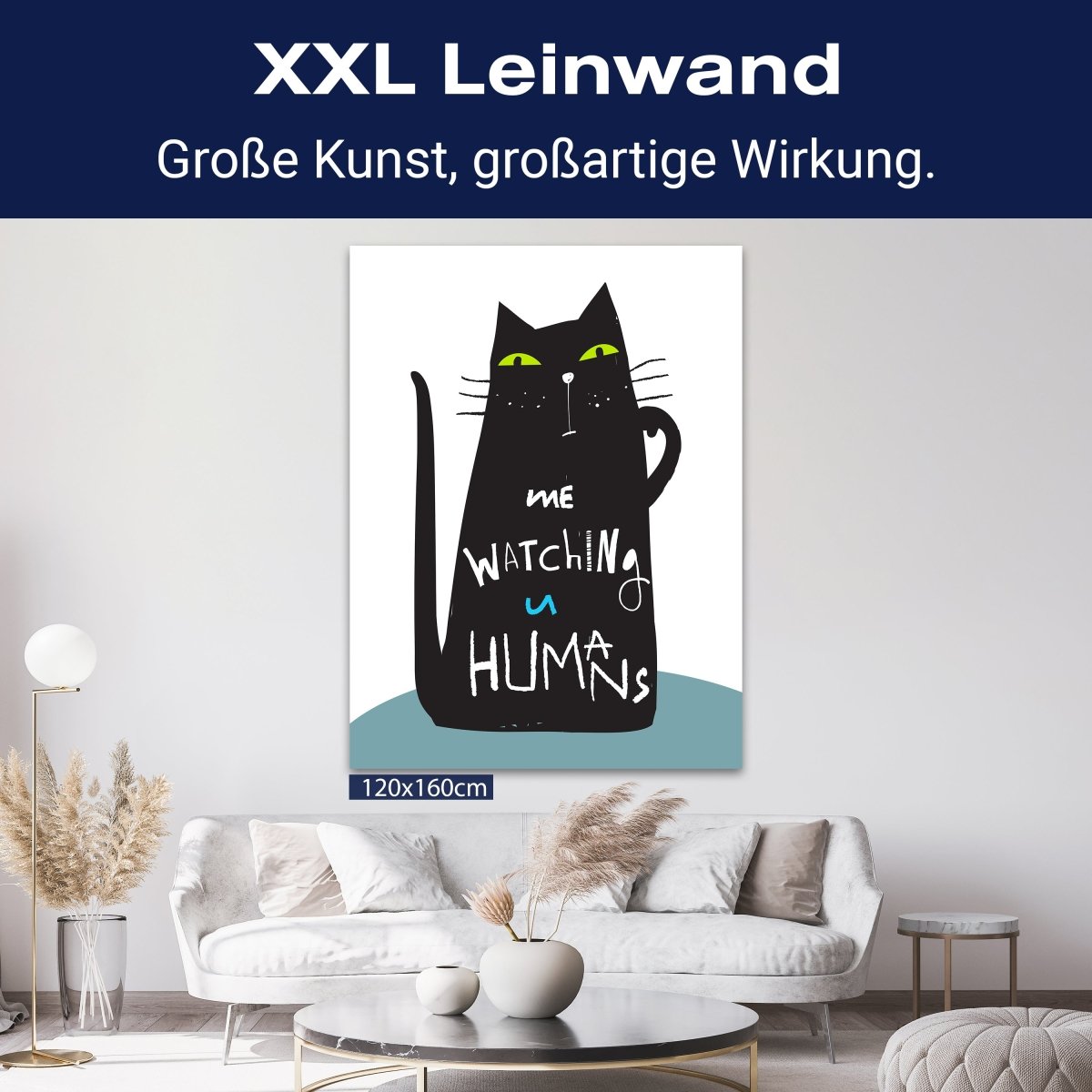 Leinwandbild Katze, Spruch, Watching Humans M0803 kaufen - Bild 9 Leinwandbild Katze, Spruch, Watching Humans M0803 kaufen - Bild 9