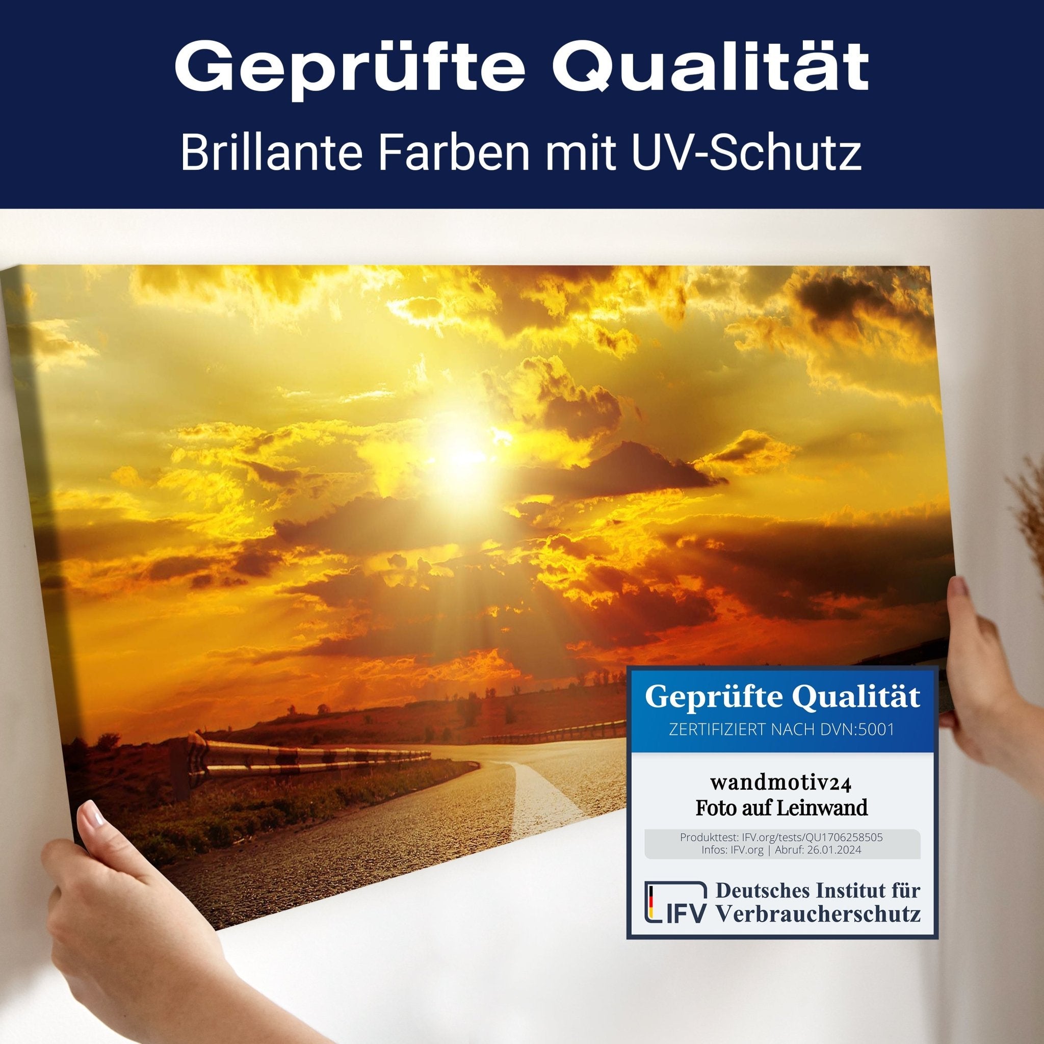 Leinwandbild Asphaltstraße und dramatischer Sonnenuntergang über ihm M0804 kaufen - Bild 4 Leinwandbild Asphaltstraße und dramatischer Sonnenuntergang über ihm M0804 kaufen - Bild 4