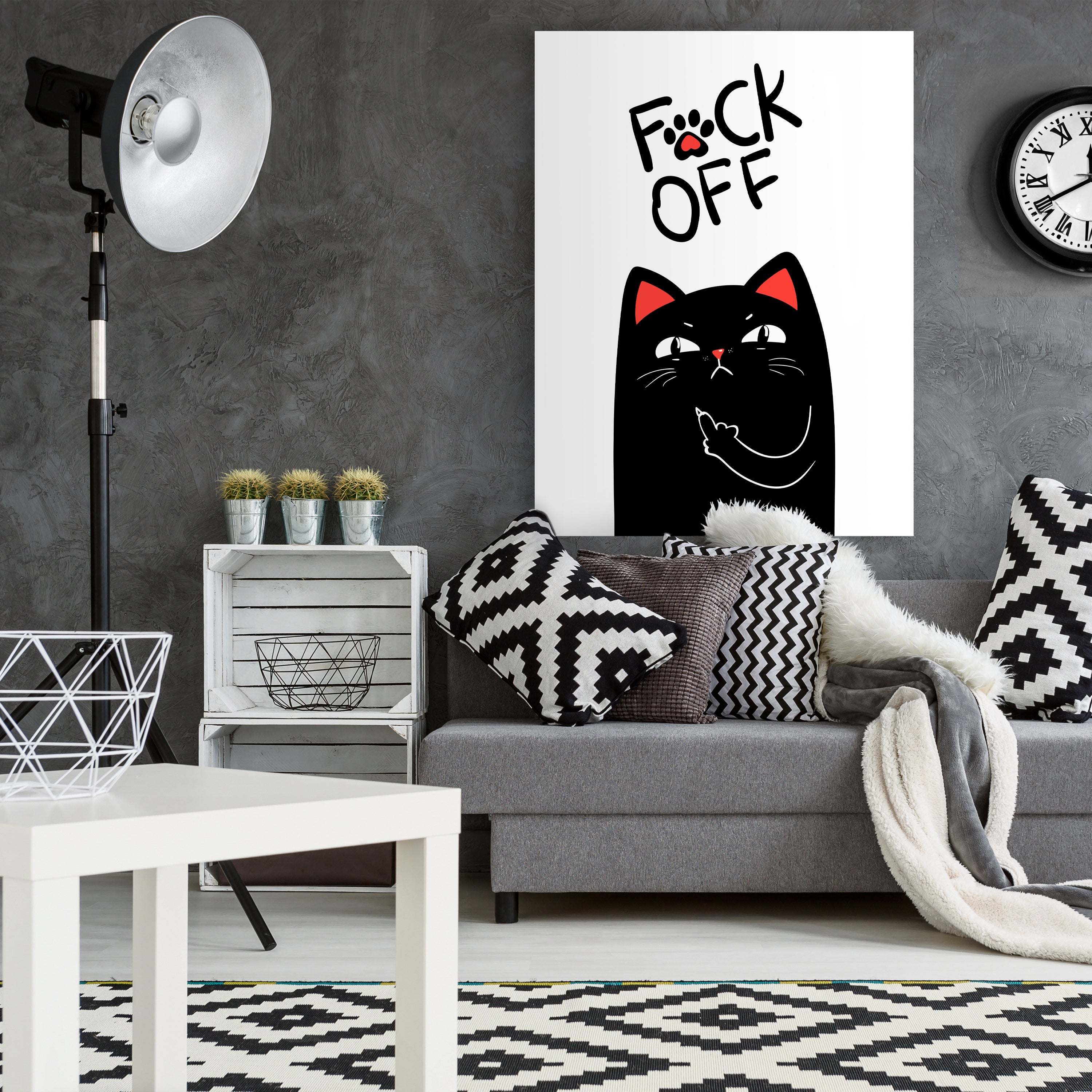 Leinwandbild Katze, Spruch, Hochformat M0805 kaufen - Bild 2 Leinwandbild Katze, Spruch, Hochformat M0805 kaufen - Bild 2