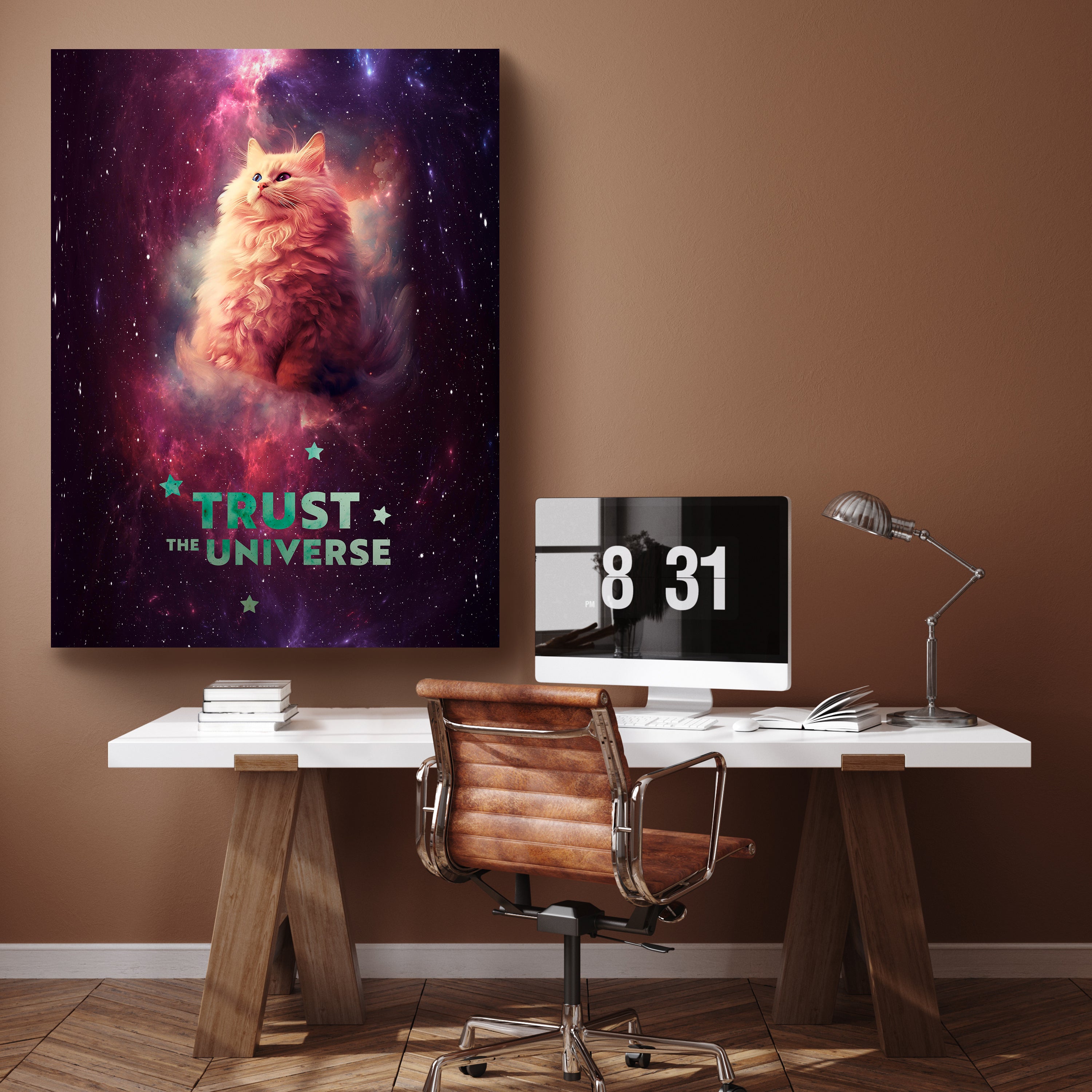 Leinwandbild Katze, Spruch, Weltall, Hochformat M0806 kaufen - Bild 2 Leinwandbild Katze, Spruch, Weltall, Hochformat M0806 kaufen - Bild 2