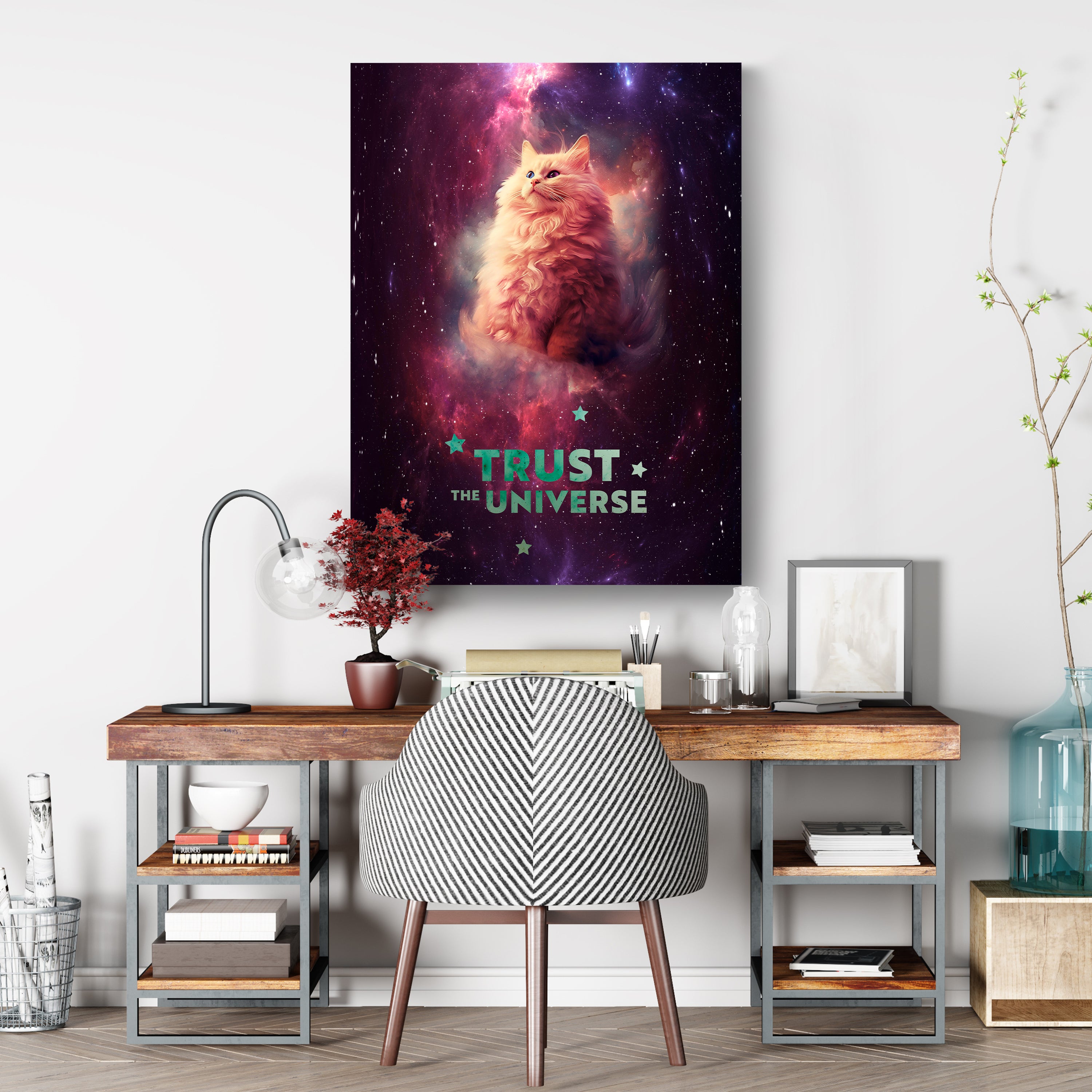 Leinwandbild Katze, Spruch, Weltall, Hochformat M0806 kaufen - Bild 3 Leinwandbild Katze, Spruch, Weltall, Hochformat M0806 kaufen - Bild 3