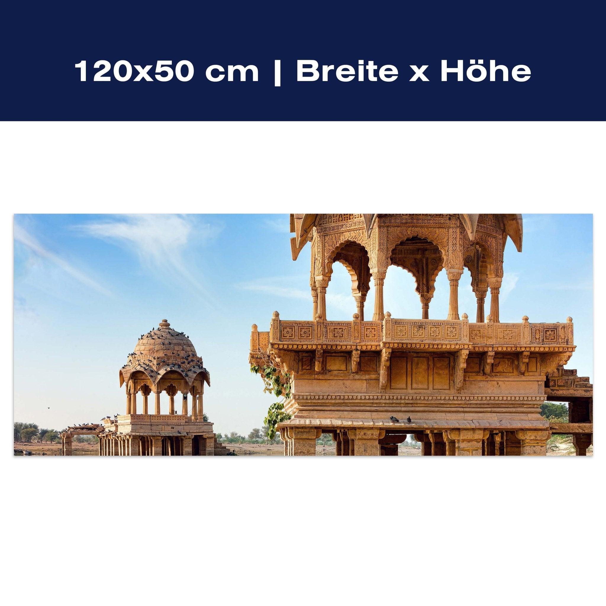 Leinwandbild Gadi Sagar See, Indien M0810 Leinwandbild Gadi Sagar See, Indien M0810