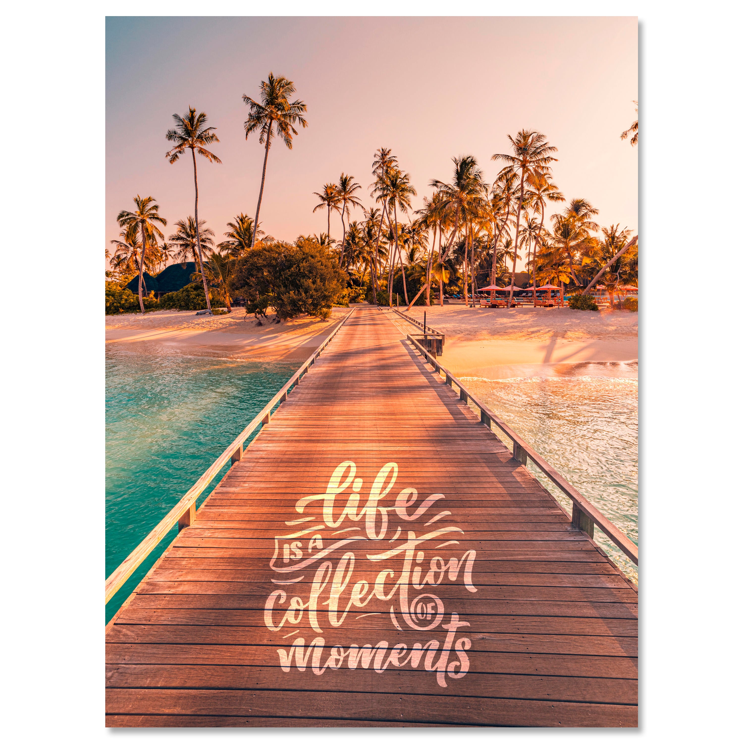 Leinwandbild Strand, Spruch, Palmen, Hochformat M0812 kaufen - Bild 1 Leinwandbild Strand, Spruch, Palmen, Hochformat M0812 kaufen - Bild 1