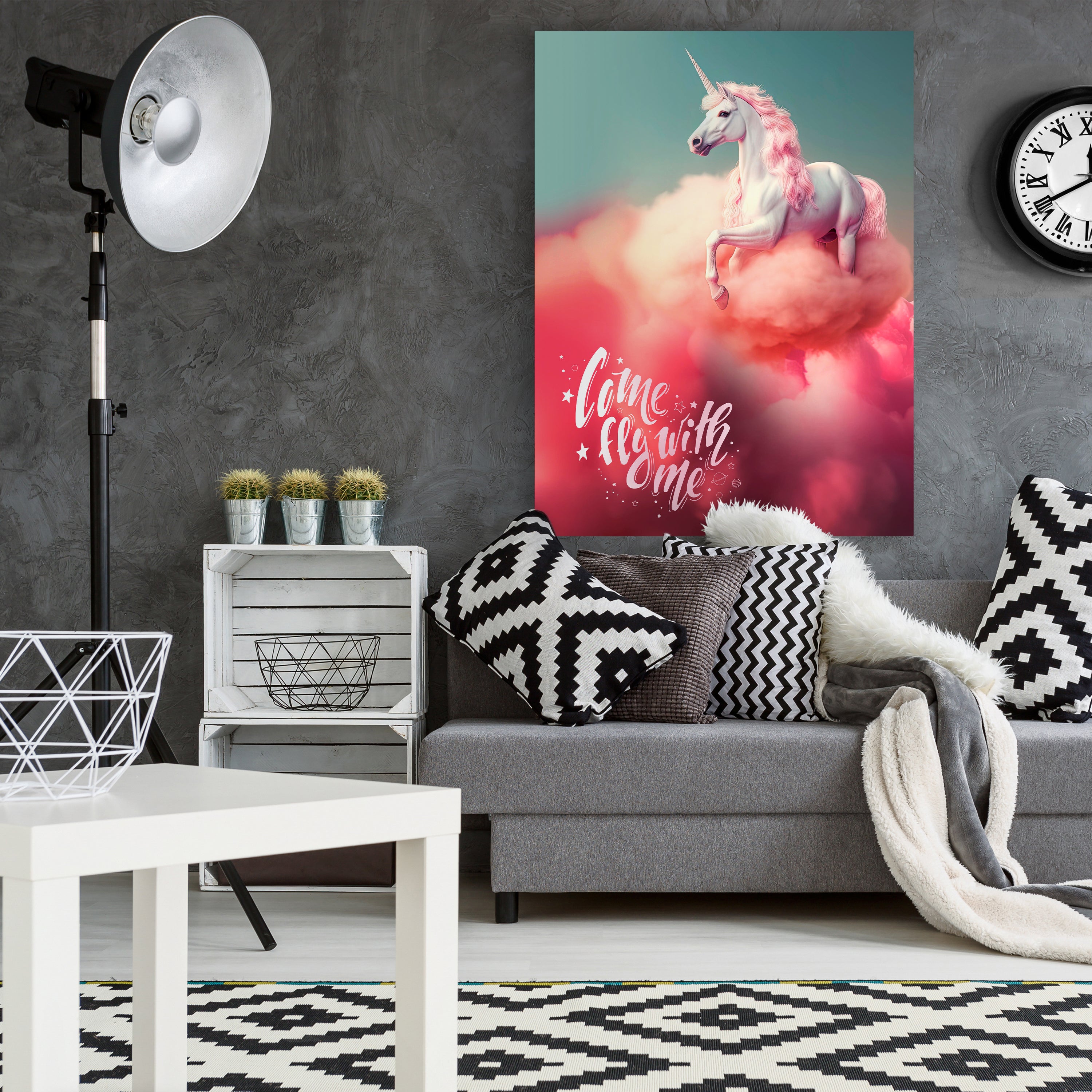 Leinwandbild Spruch, Einhorn, Hochformat M0815 kaufen - Bild 2 Leinwandbild Spruch, Einhorn, Hochformat M0815 kaufen - Bild 2