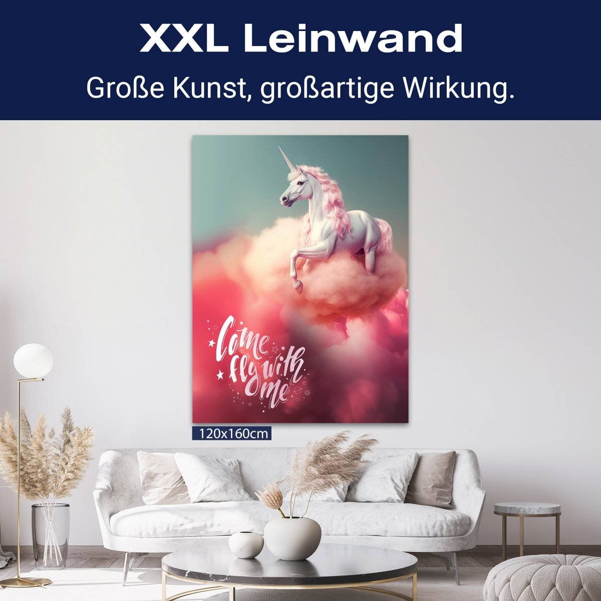 Leinwandbild Spruch, Einhorn, Hochformat M0815 kaufen - Bild 9 Leinwandbild Spruch, Einhorn, Hochformat M0815 kaufen - Bild 9