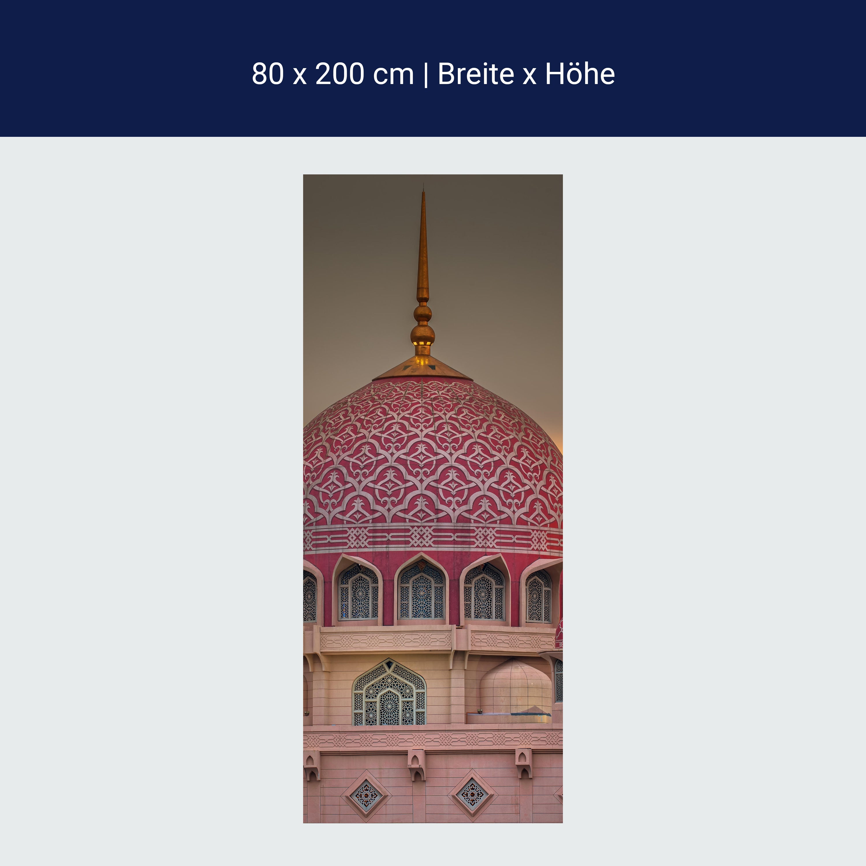 Türtapete Sonnenuntergang über Putrajaya-Moschee, Malaysia M0815 Türtapete Sonnenuntergang über Putrajaya-Moschee, Malaysia M0815