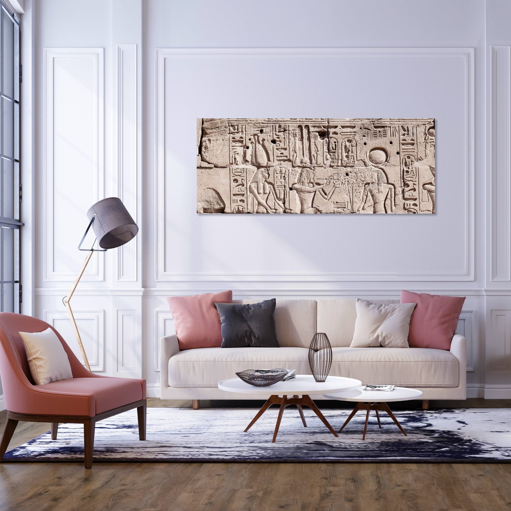 Leinwandbild Hieroglyphenschnitzereien an der Wand M0817 kaufen - Bild 2 Leinwandbild Hieroglyphenschnitzereien an der Wand M0817 kaufen - Bild 2