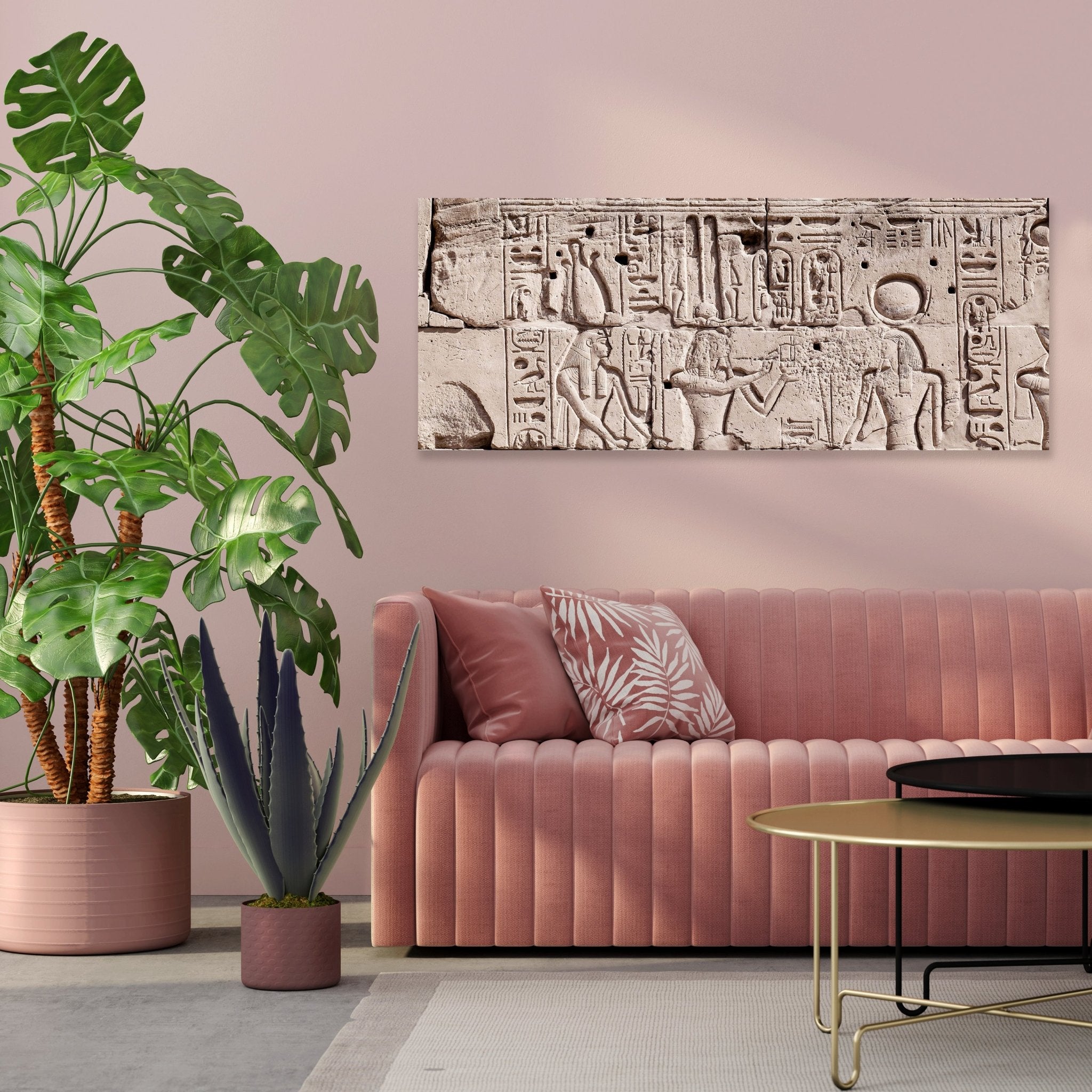 Leinwandbild Hieroglyphenschnitzereien an der Wand M0817 kaufen - Bild 3 Leinwandbild Hieroglyphenschnitzereien an der Wand M0817 kaufen - Bild 3