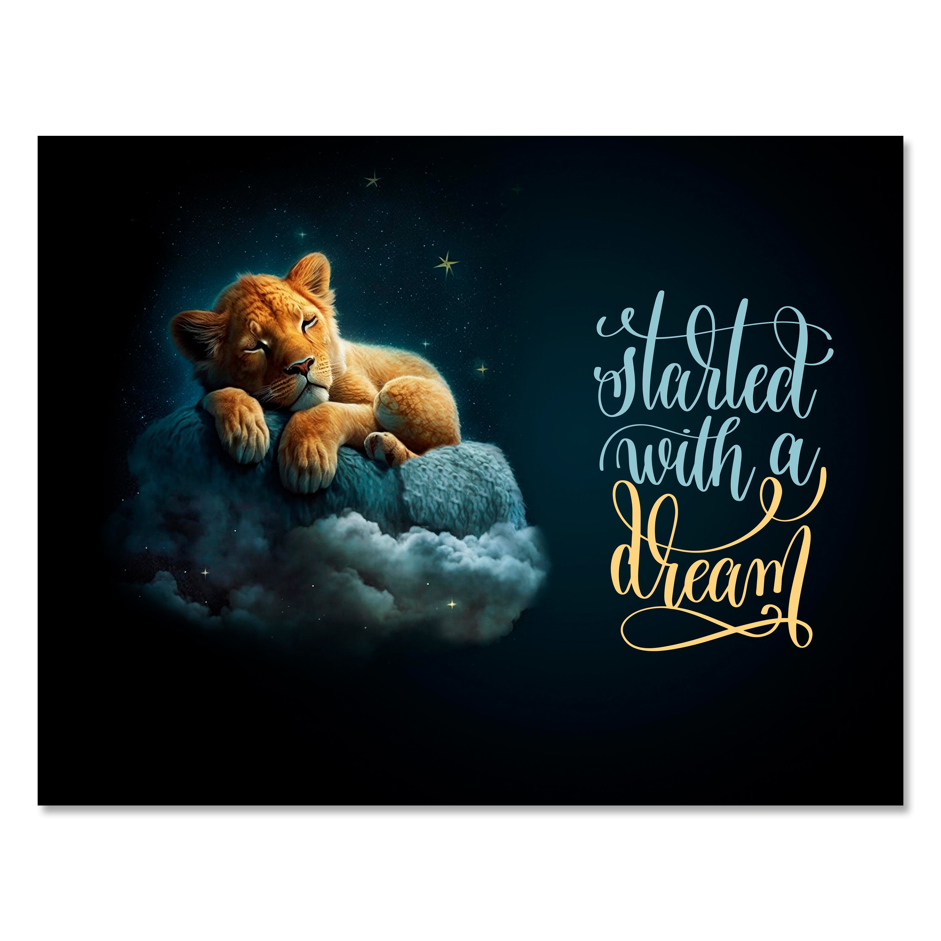 Leinwandbild Spruch, Löwe, Querformat M0817 kaufen - Bild 1 Leinwandbild Spruch, Löwe, Querformat M0817 kaufen - Bild 1