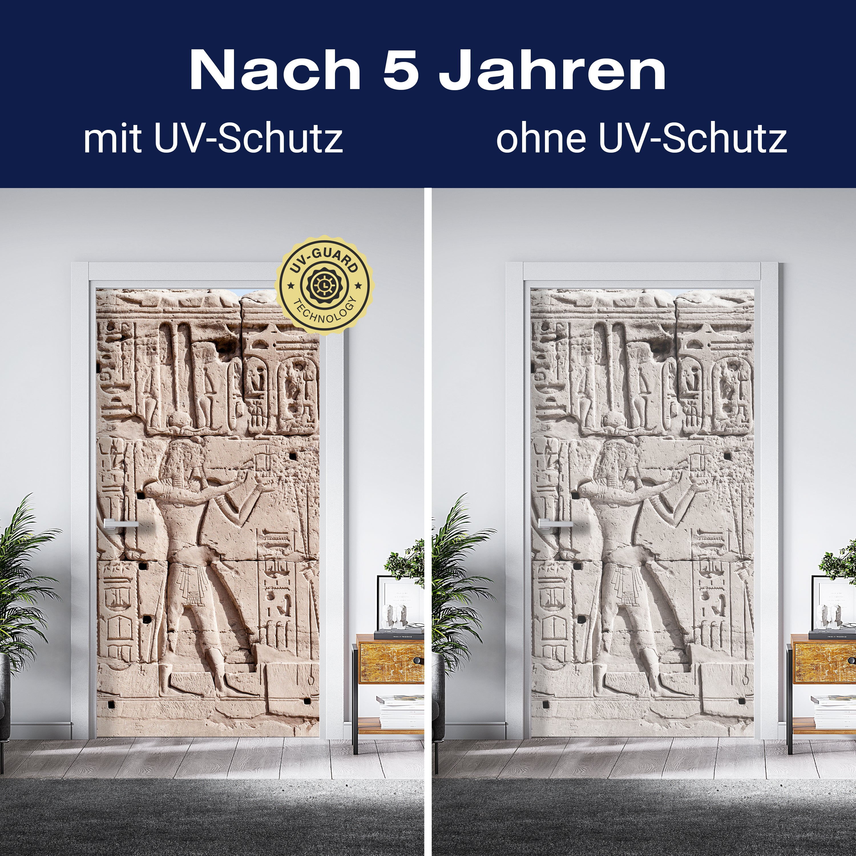 Türtapete Hieroglyphenschnitzereien an der Wand M0817 - Bild 4 Türtapete Hieroglyphenschnitzereien an der Wand M0817 - Bild 4