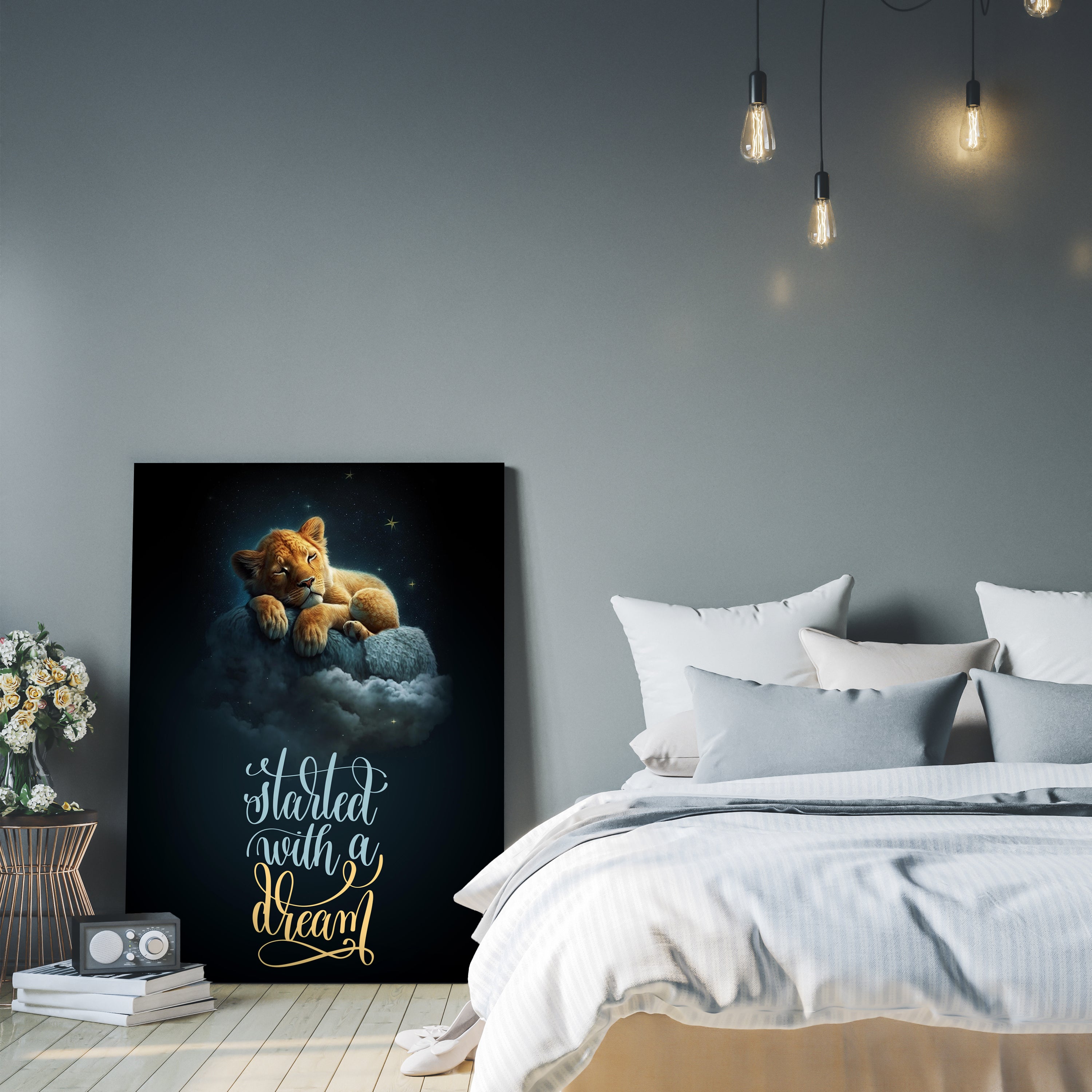 Leinwandbild Spruch, Löwe, Hochformat M0818 kaufen - Bild 3 Leinwandbild Spruch, Löwe, Hochformat M0818 kaufen - Bild 3