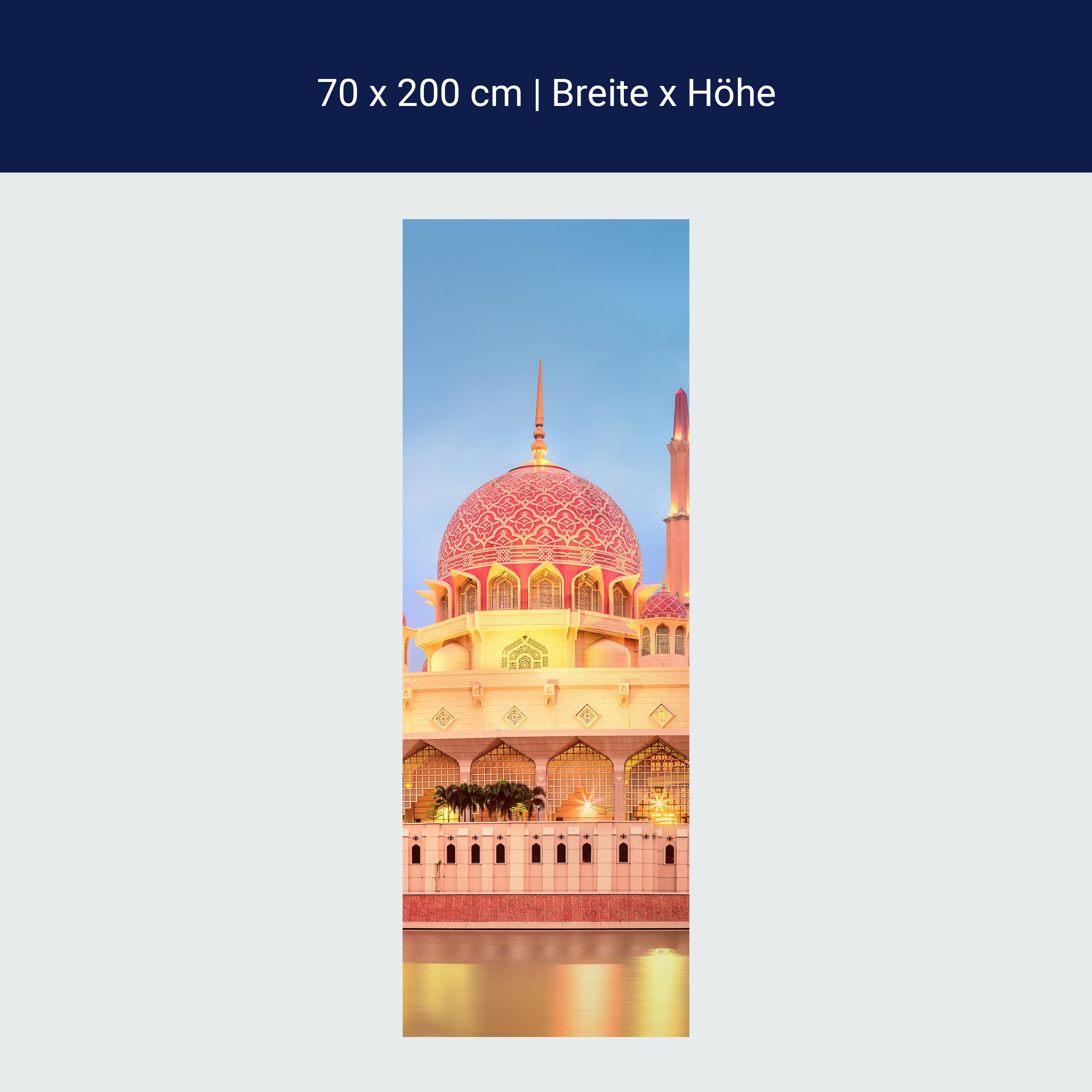 Türtapete Sonnenuntergang über Putrajaya-Moschee M0819 Türtapete Sonnenuntergang über Putrajaya-Moschee M0819