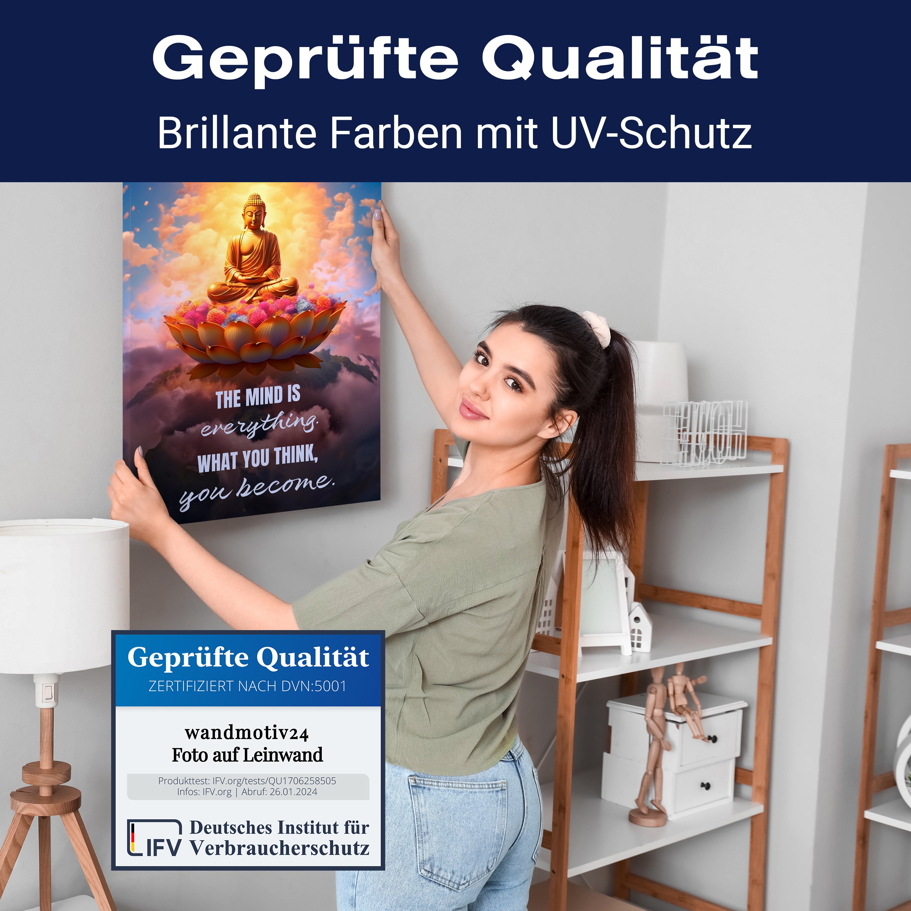 Leinwandbild Spruch Mind is Everything M0822 kaufen - Bild 4 Leinwandbild Spruch Mind is Everything M0822 kaufen - Bild 4