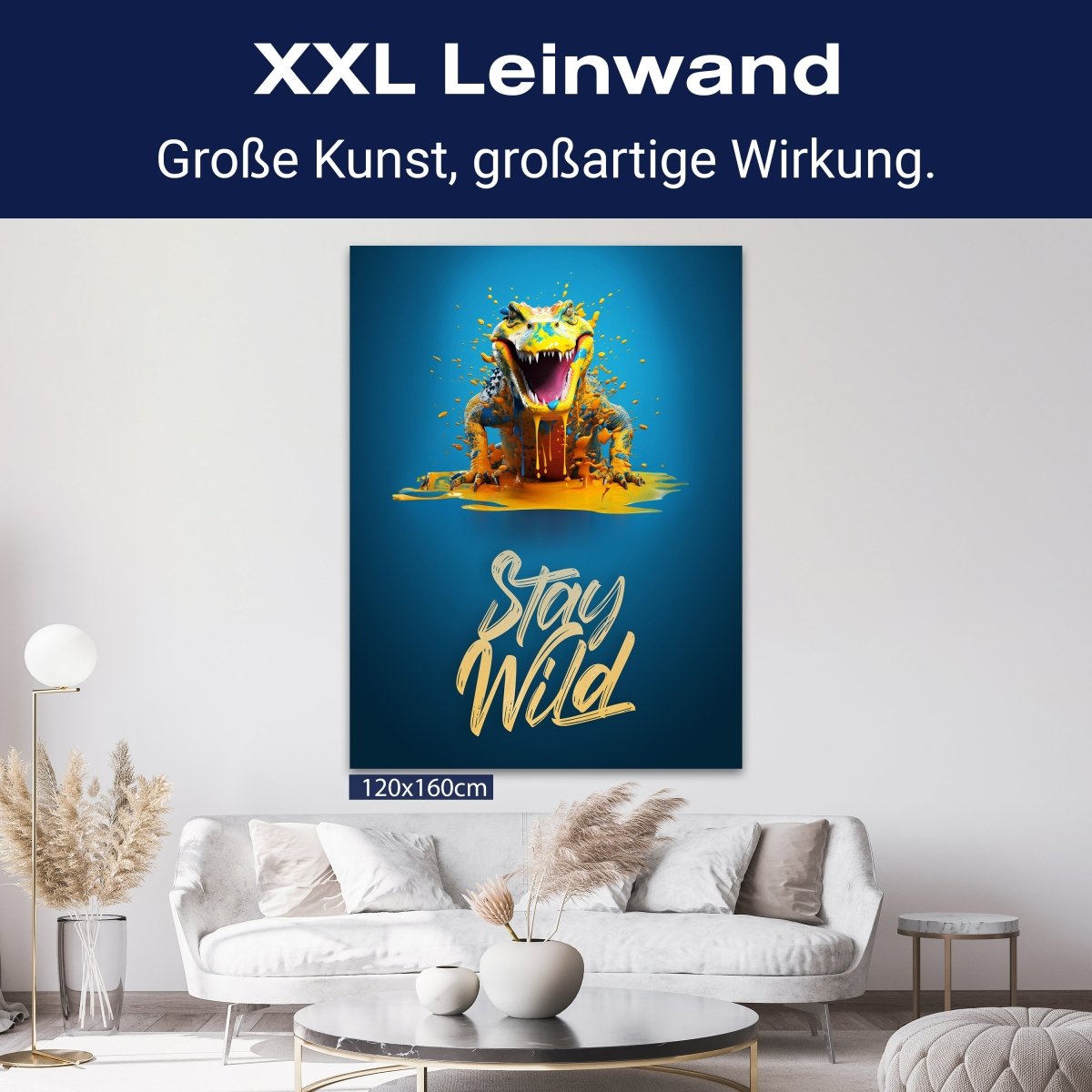 Leinwandbild Spruch Stay Wild, Krokodil M0826 kaufen - Bild 9 Leinwandbild Spruch Stay Wild, Krokodil M0826 kaufen - Bild 9