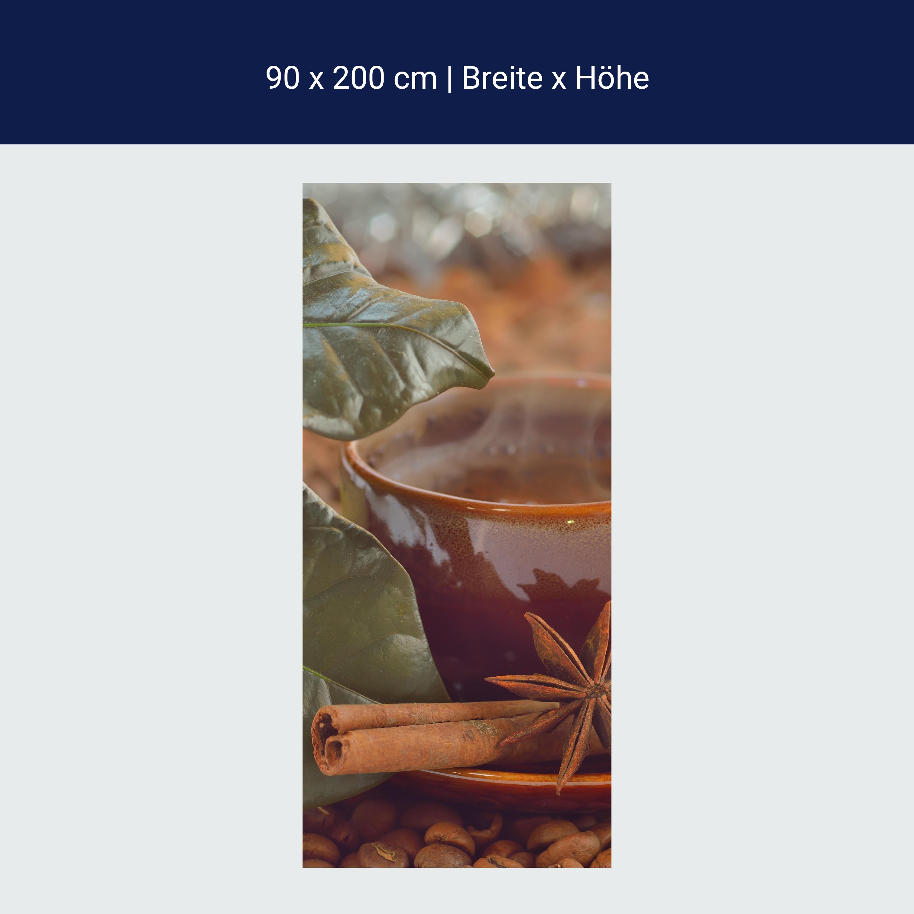 Türtapete Zimt, Anis und Kaffee M0828 Türtapete Zimt, Anis und Kaffee M0828