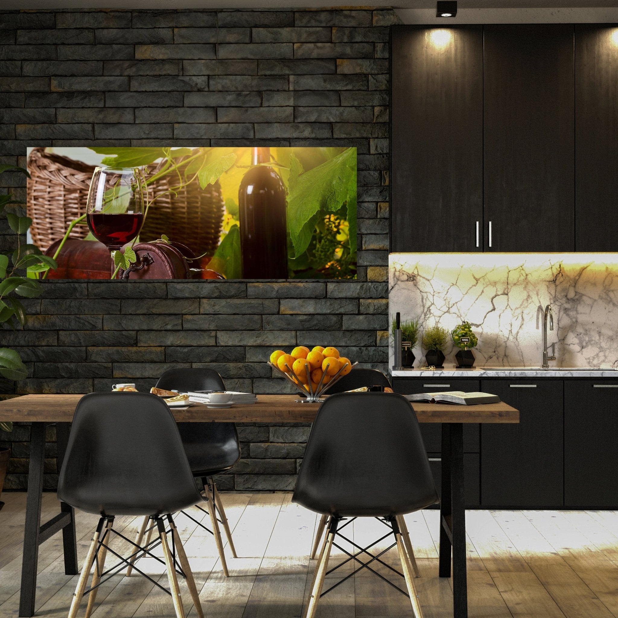 Leinwandbild Flasche und Glas mit Rotwein M0831 kaufen - Bild 3 Leinwandbild Flasche und Glas mit Rotwein M0831 kaufen - Bild 3