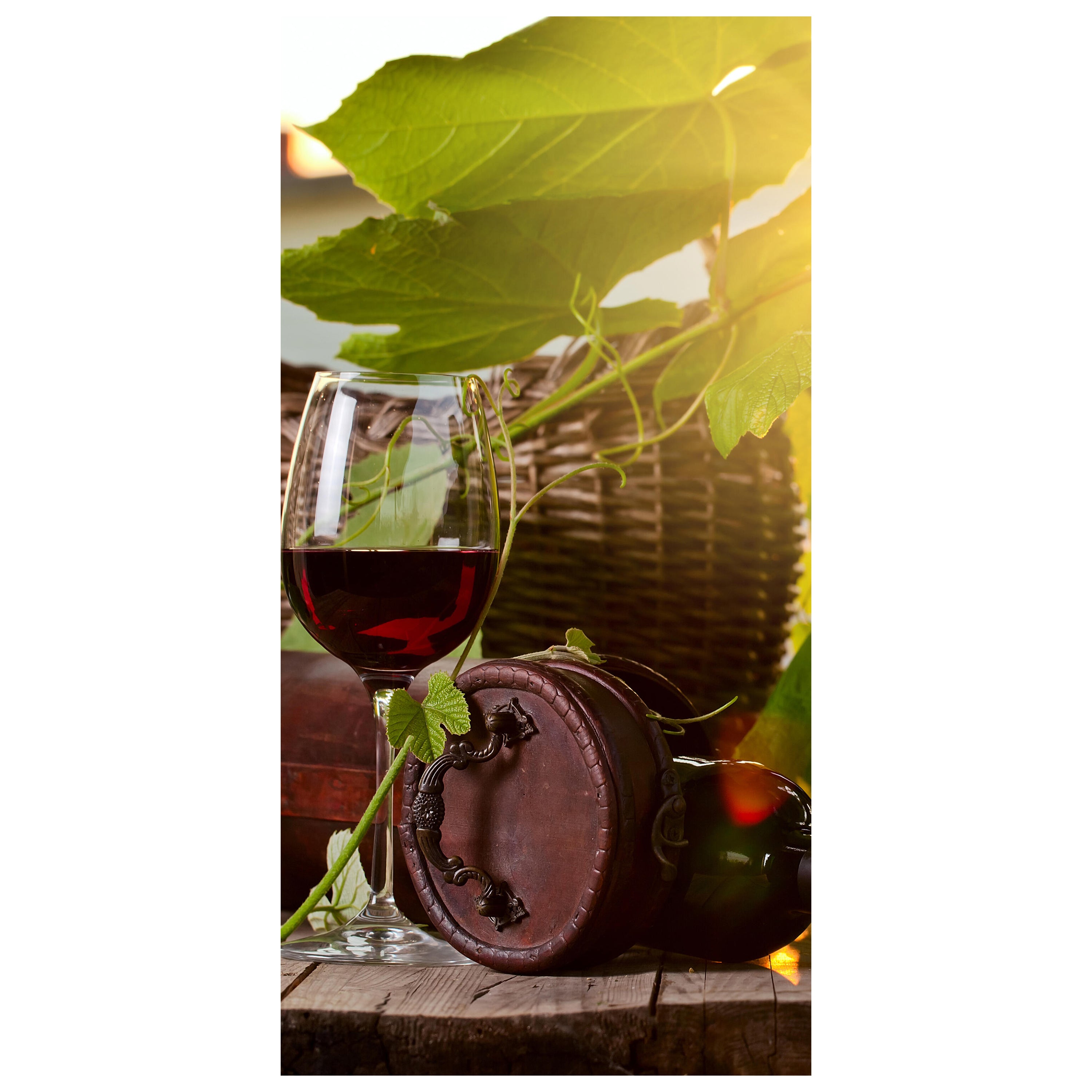 Türtapete Flasche und Glas mit Rotwein M0831 - Bild 2 Türtapete Flasche und Glas mit Rotwein M0831 - Bild 2