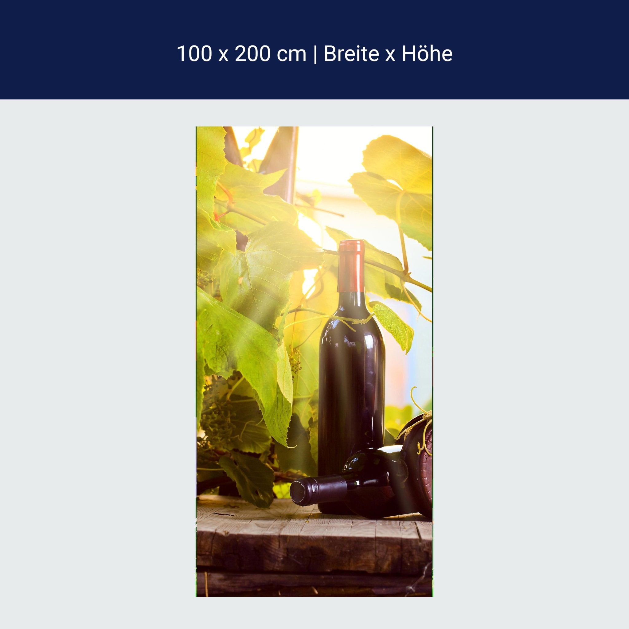 Türtapete Weinberg und Wein M0833 Türtapete Weinberg und Wein M0833