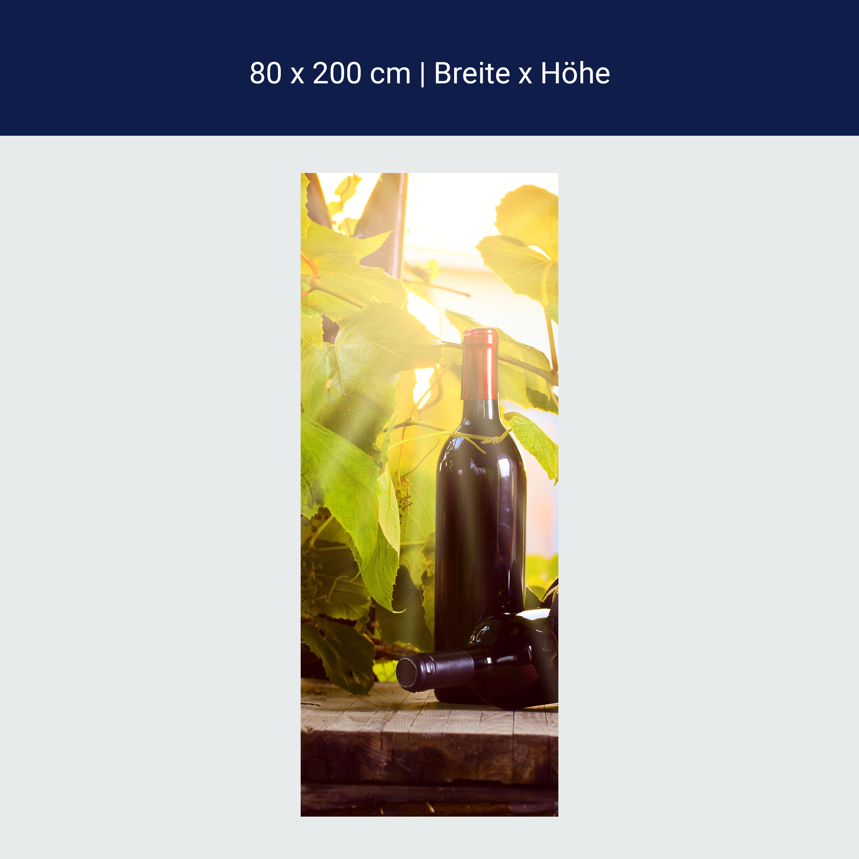 Türtapete Weinberg und Wein M0833 Türtapete Weinberg und Wein M0833